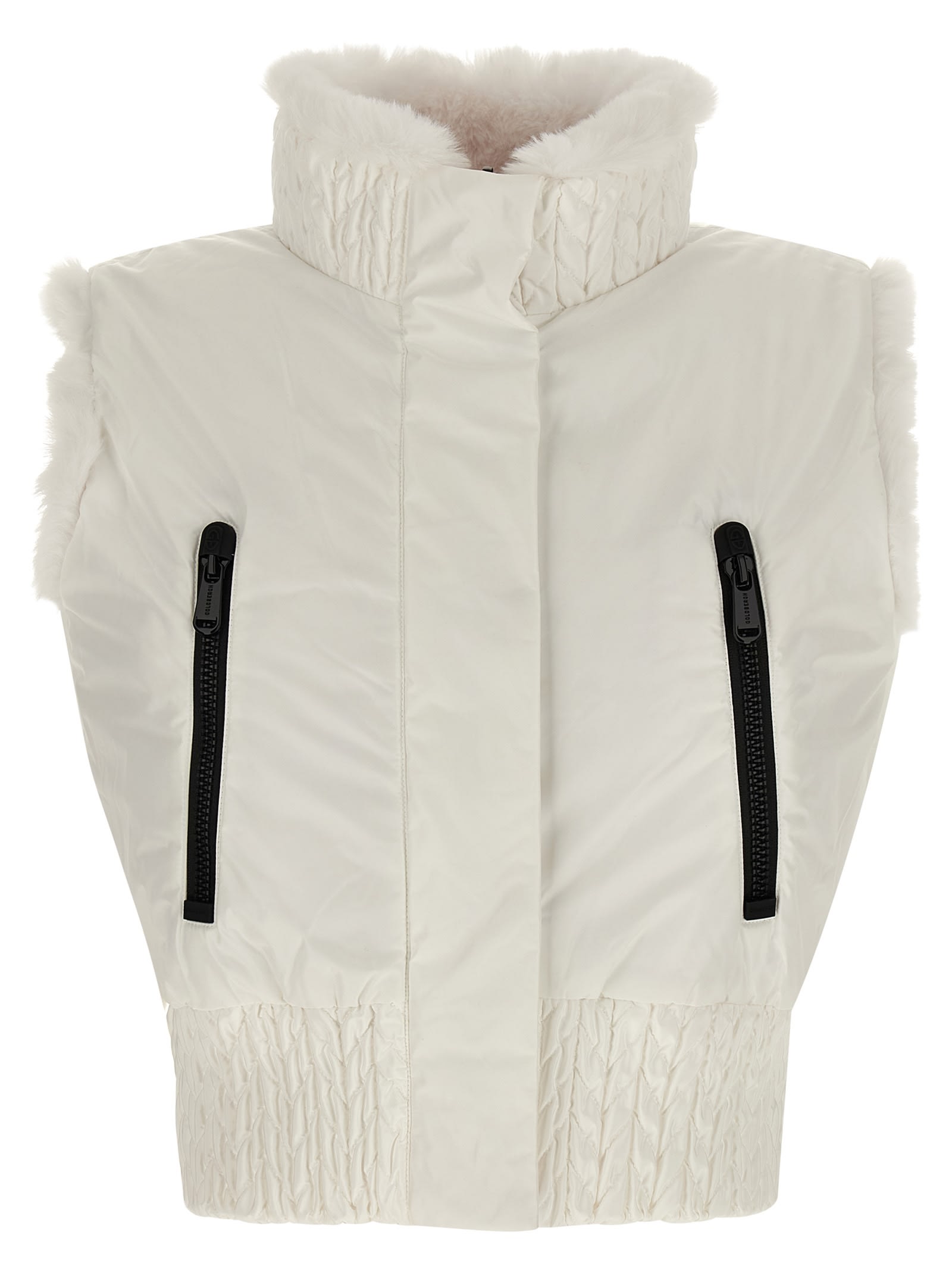 Goldbergh Dahlia Reversible Vest In Neutral