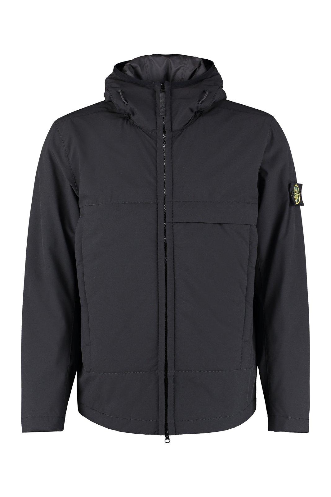 Stone Island Compass-patch Hooded Jacket