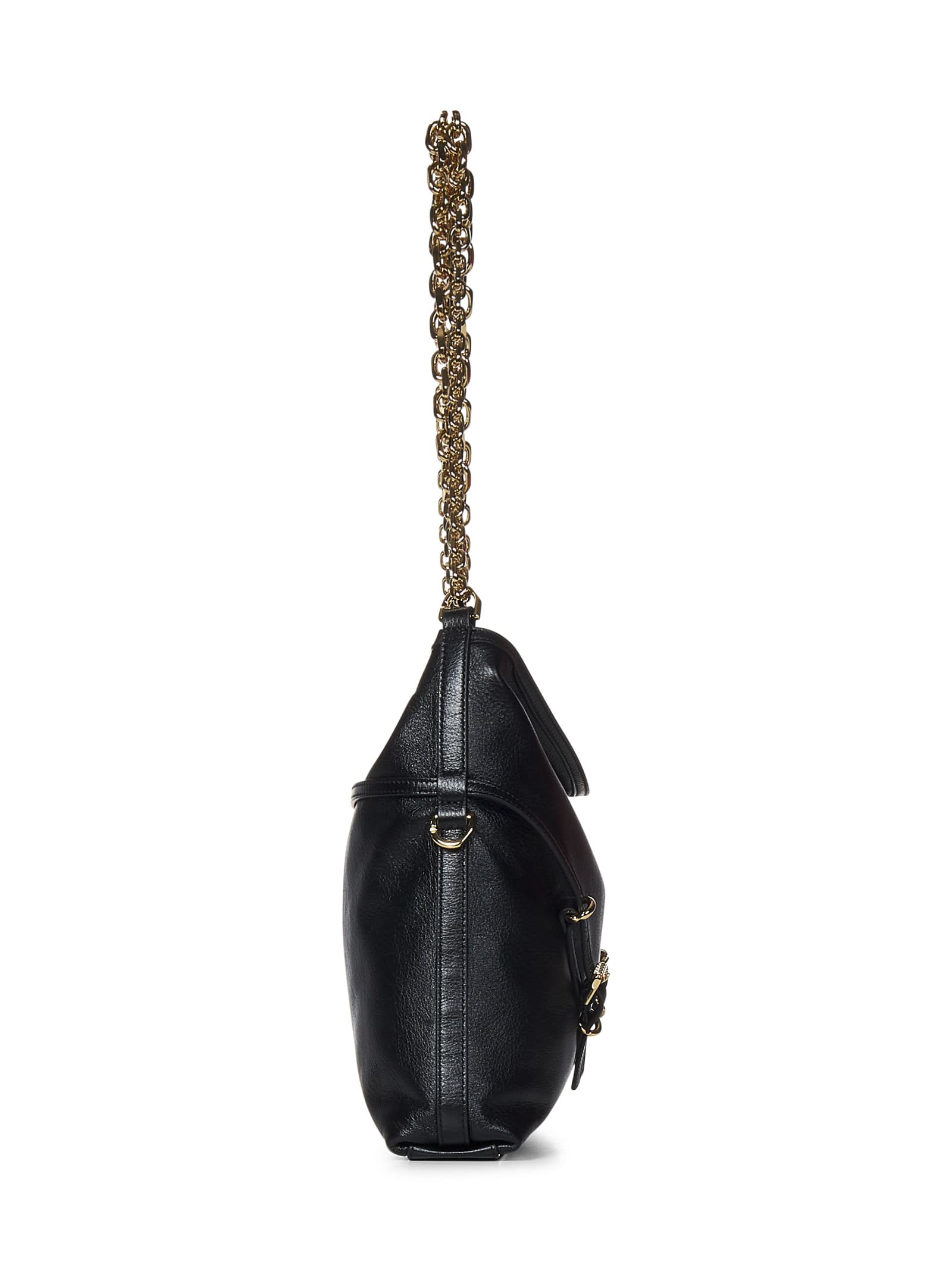 Shop Givenchy Voyou Chain Medium Shoulder Bag In Black