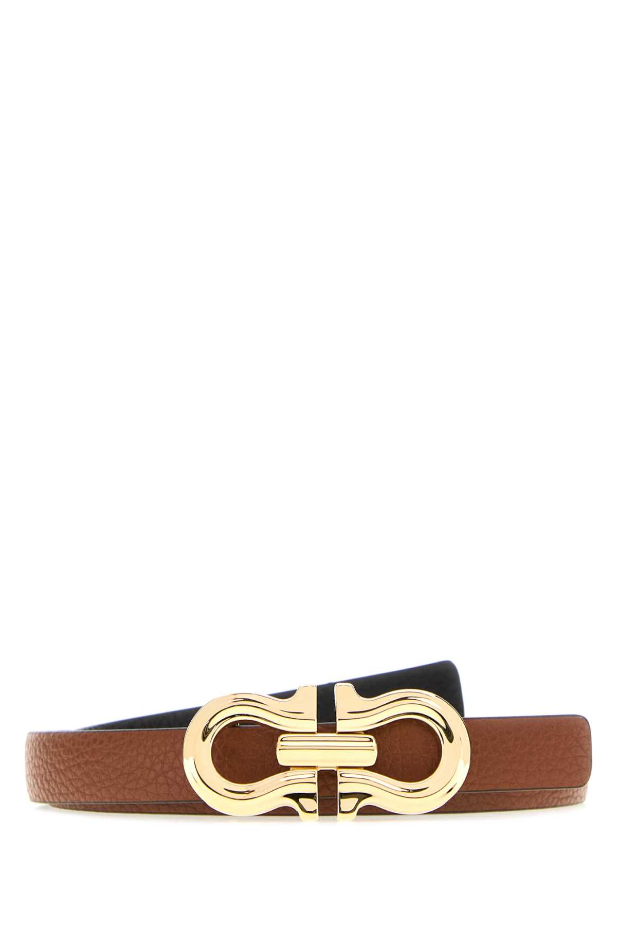 Caramel Leather Reversible Belt