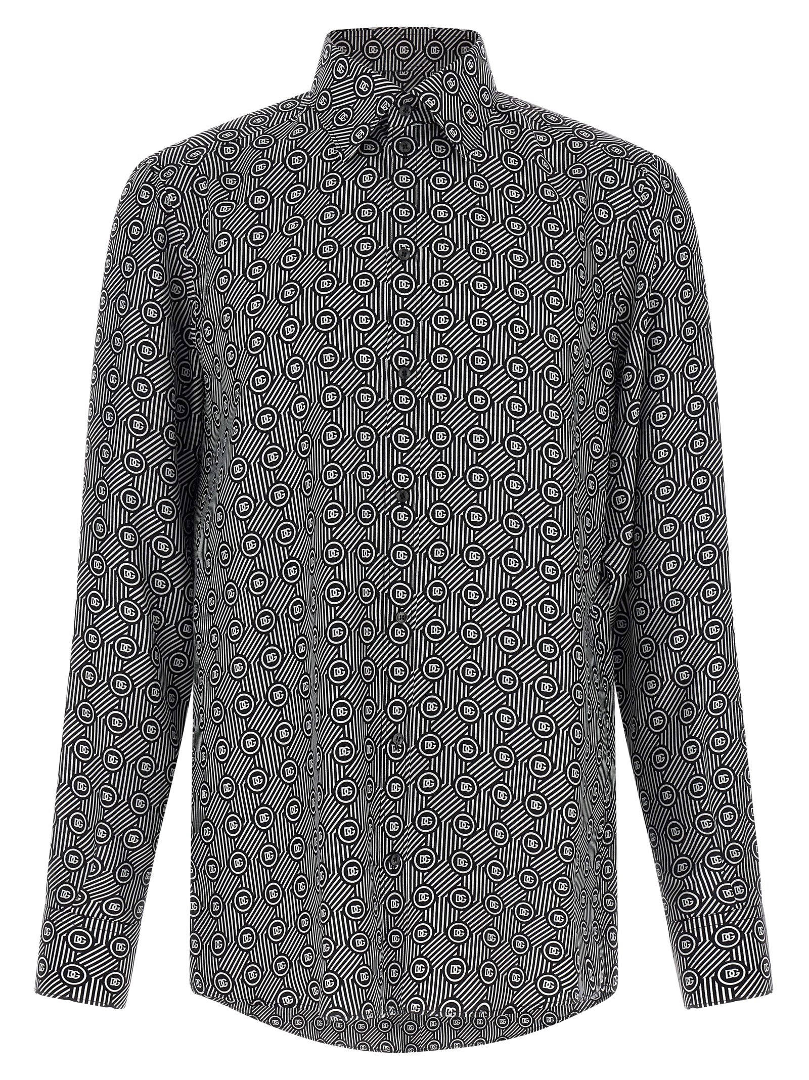 Dolce & Gabbana Private Wardrobe Long Sleeves Shirt In Gray