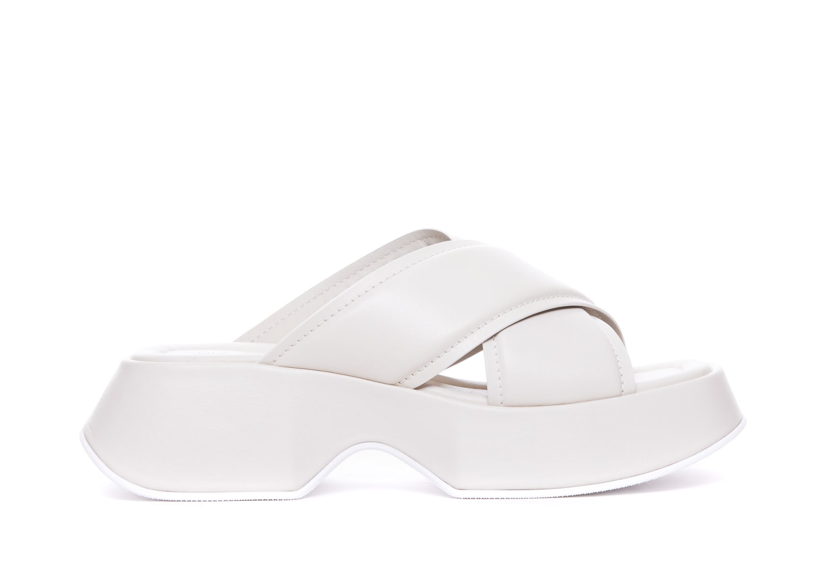 Shop Vic Matie Travel Sandals In White