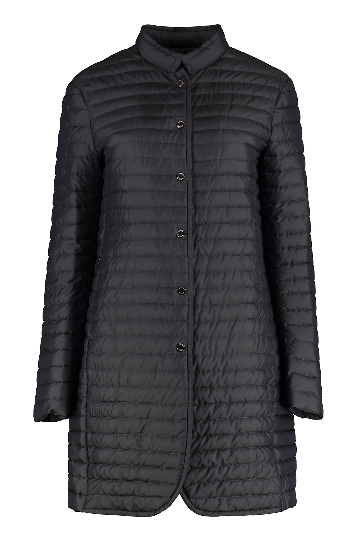 Moorer Lea Snap Button Fastening Down Jacket In Black