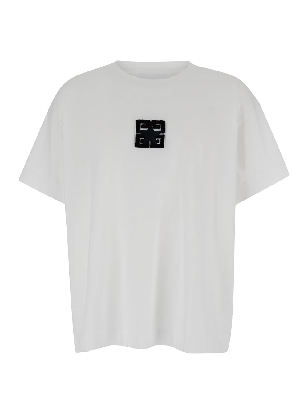 Shop Givenchy Front Logo 4g In White