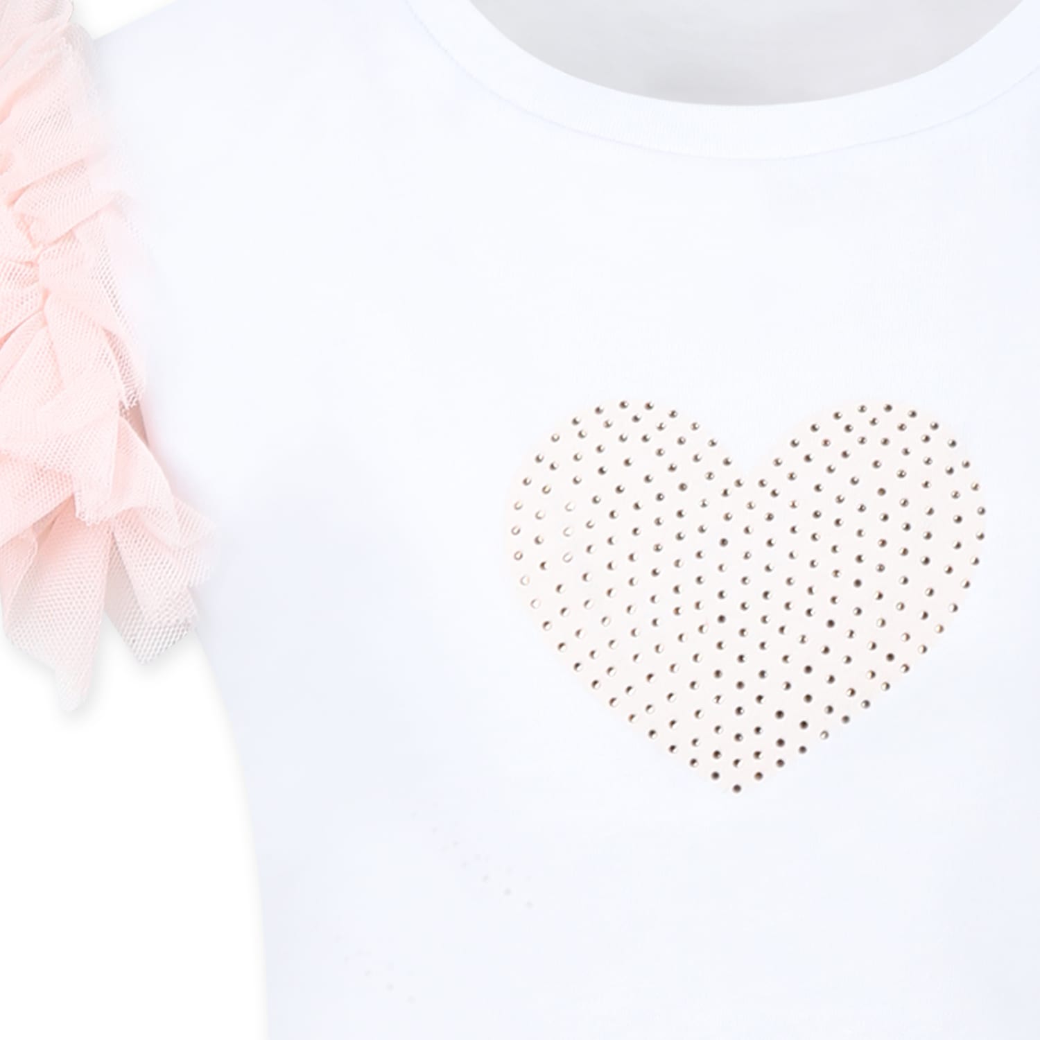 Billieblush Ruffle-detail T-shirt In White