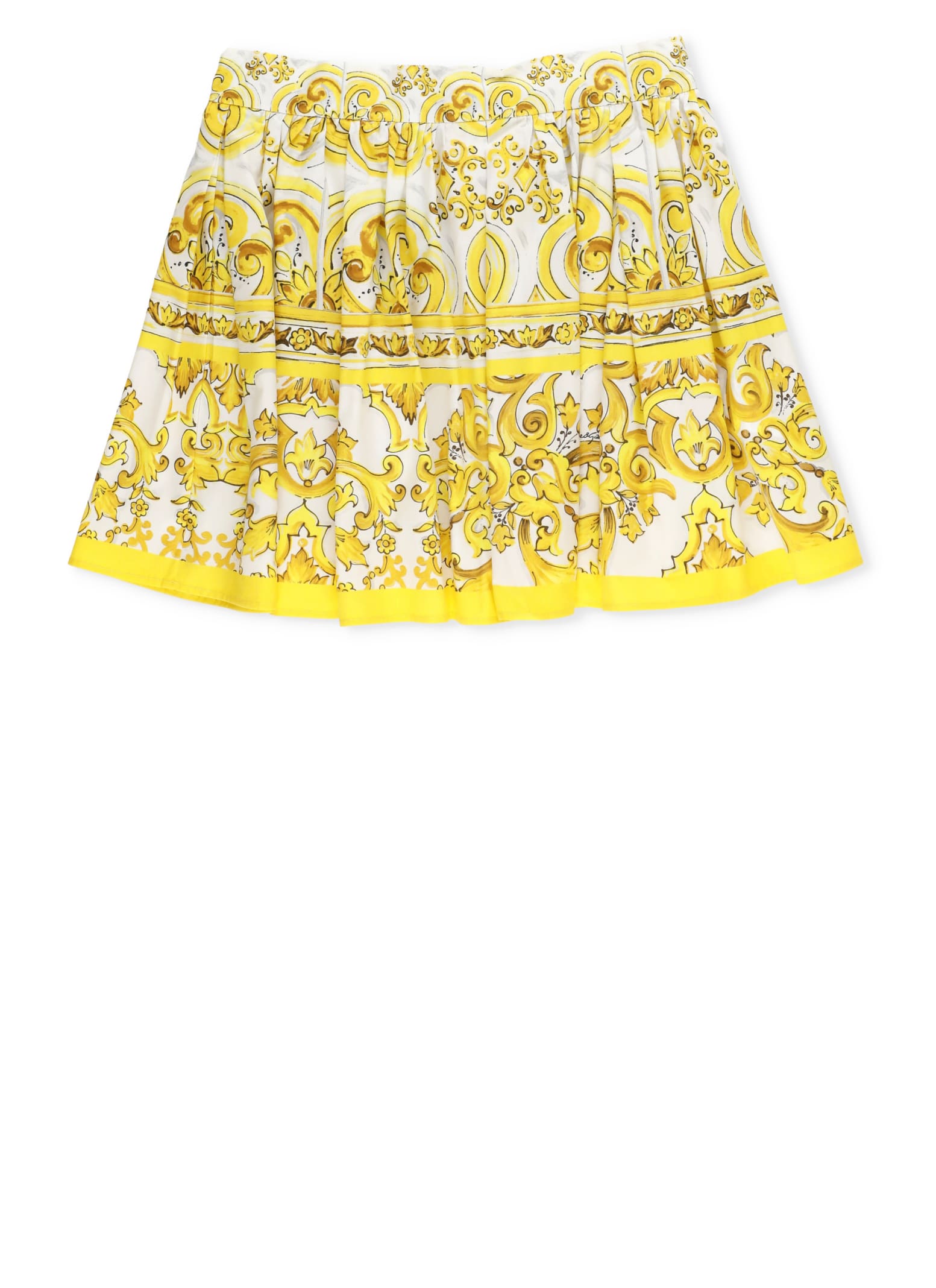 DOLCE & GABBANA COTTON SKIRT 