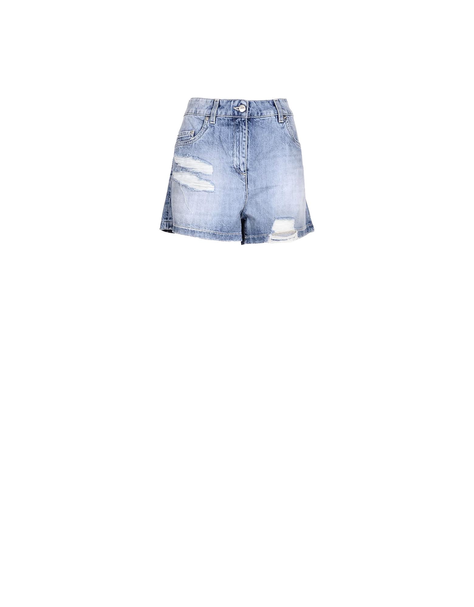 Moschino Womens Blue Shorts
