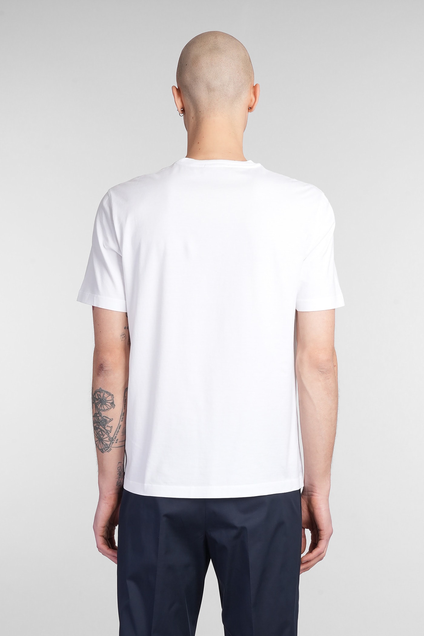 Roberto Collina Crew Neck Cotton T-shirt Clothing In White