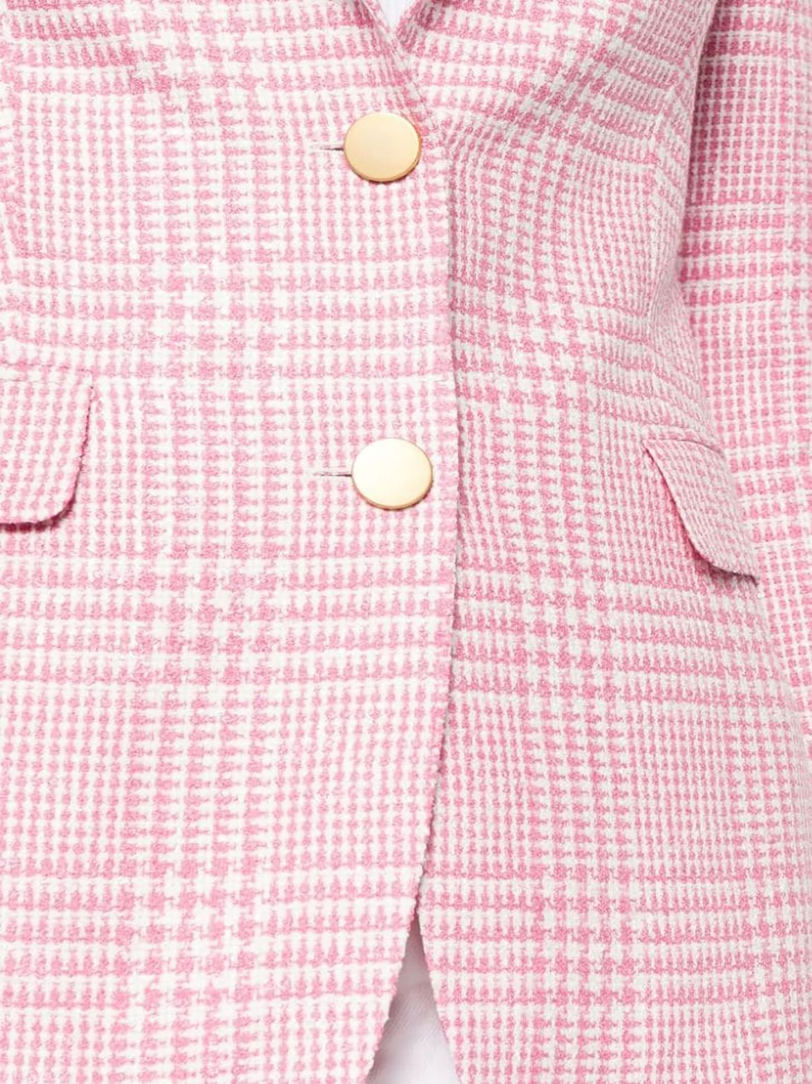 Shop Tagliatore Tartan Single-breasted Blazer In Pink