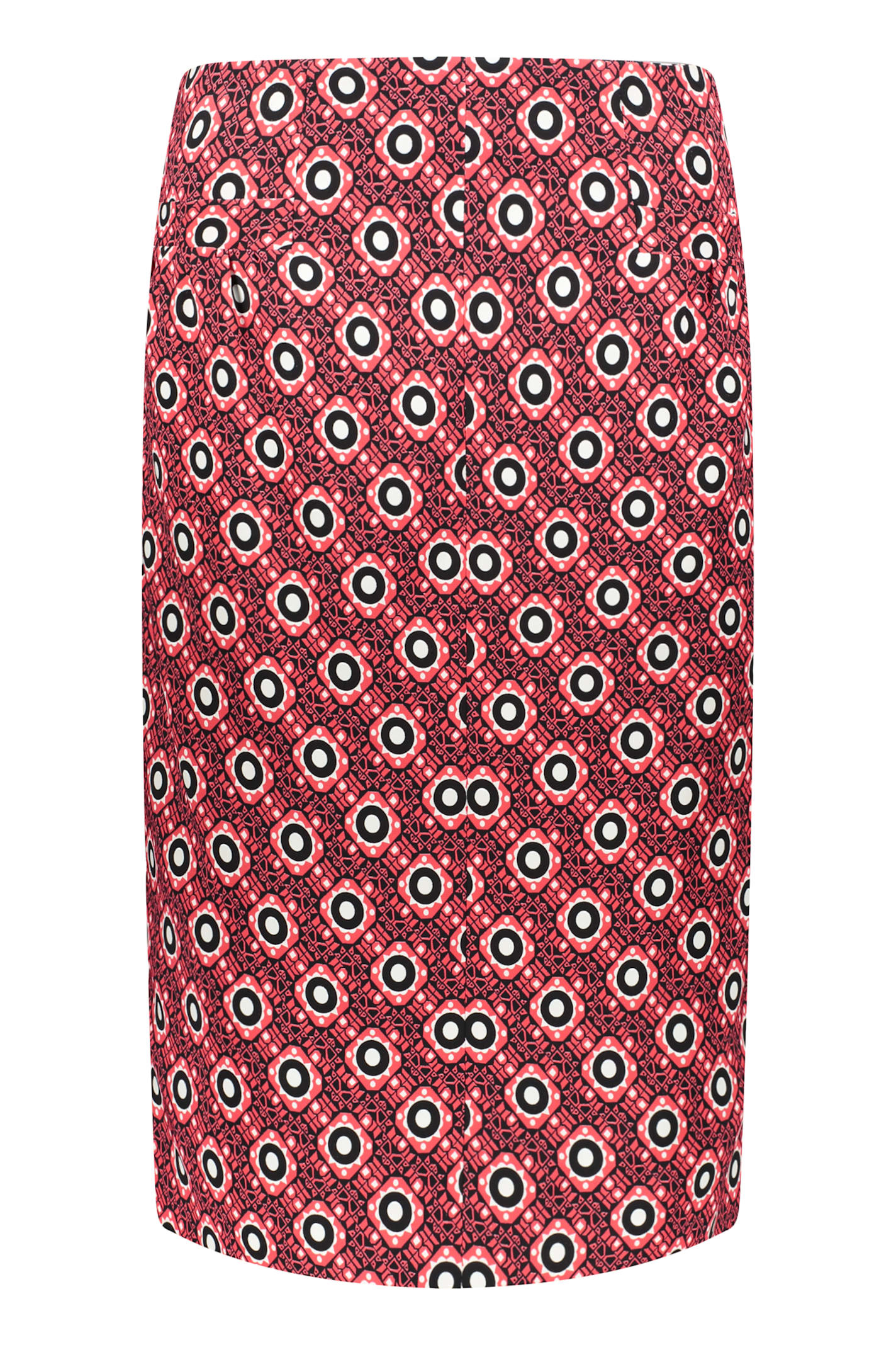 Shop Etro Printed Skirt In Red