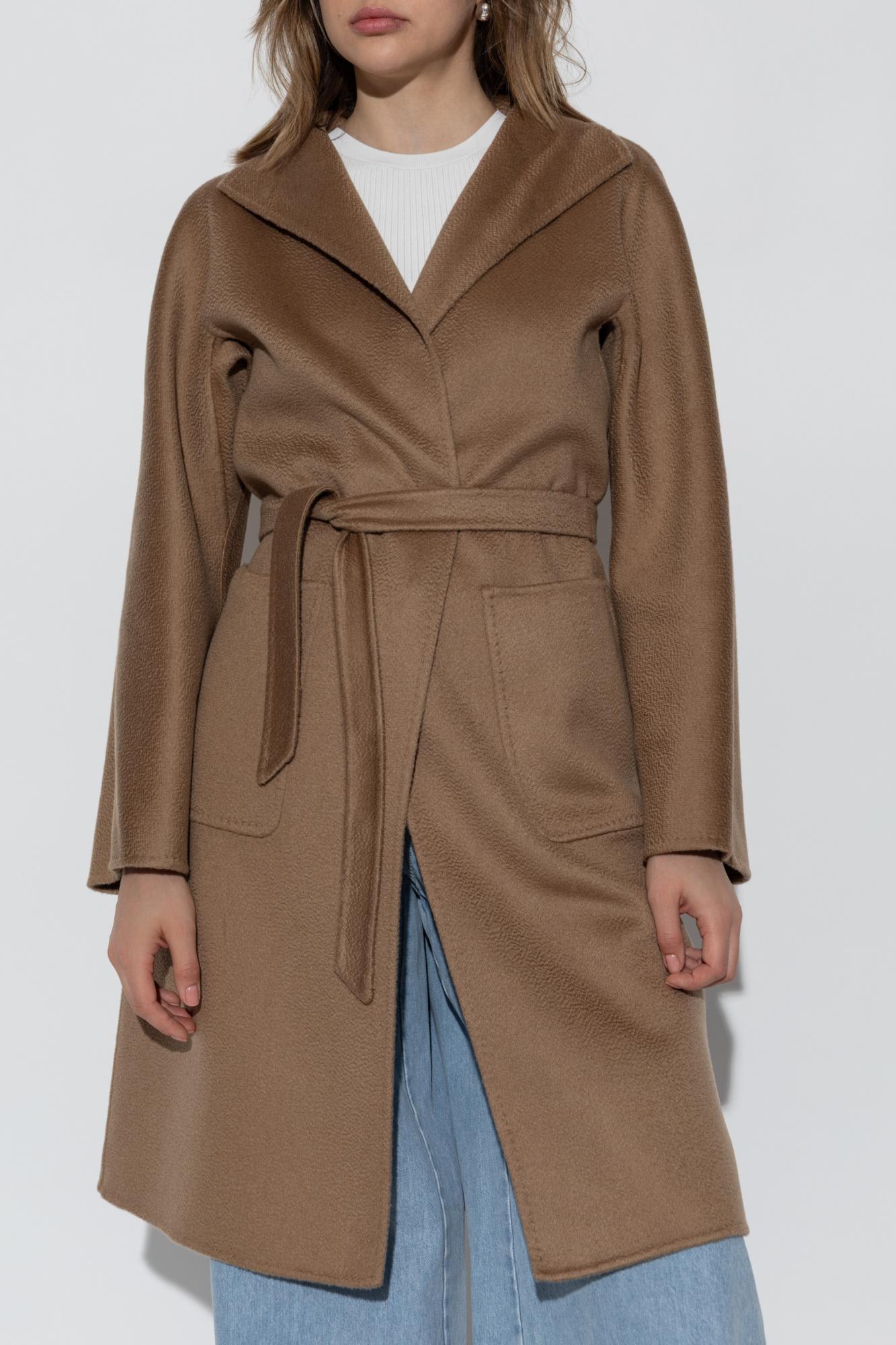 Max Mara Cashmere Coat Lilia In Brown