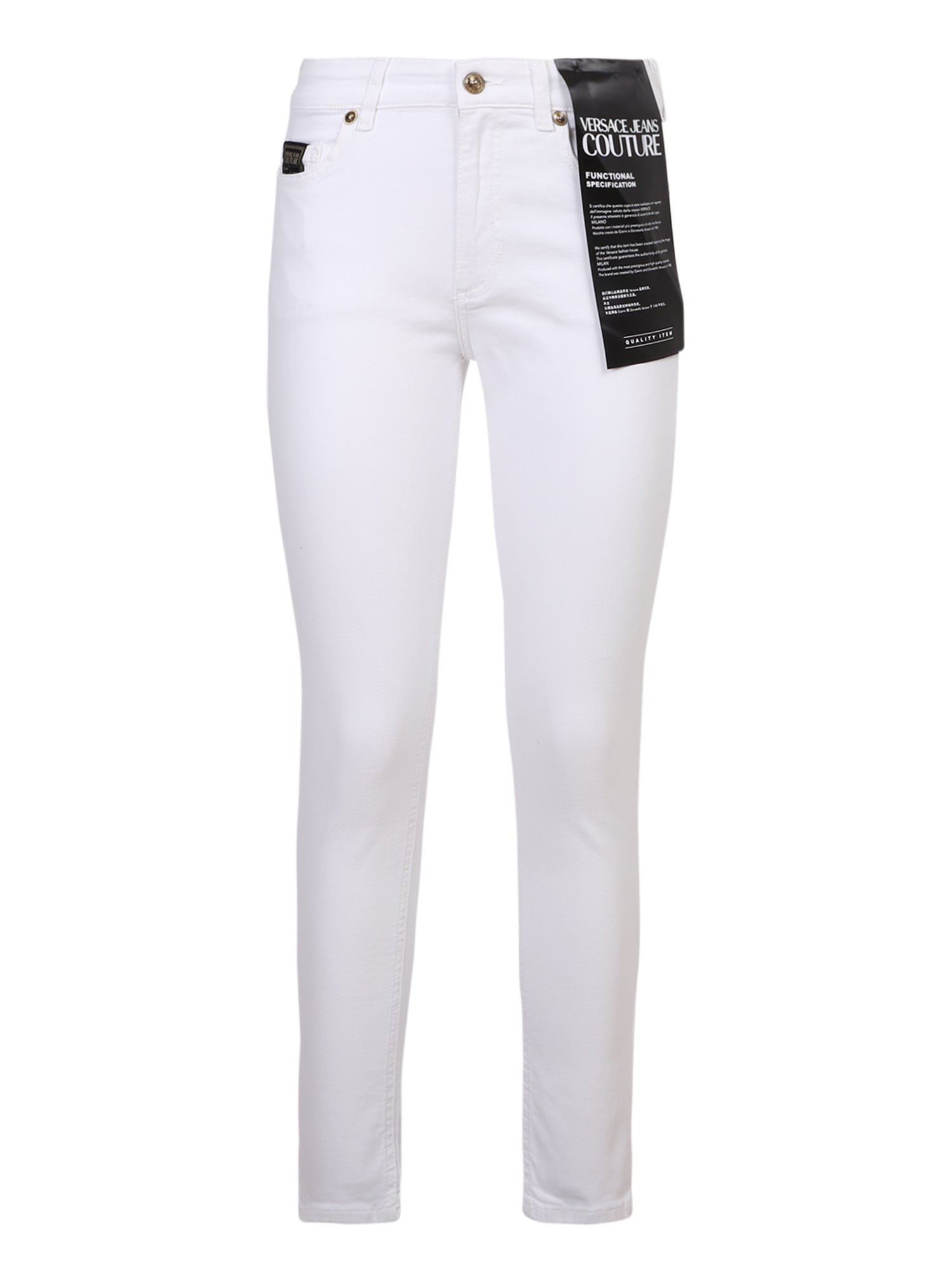 Versace Jeans Couture Logo-embroidered Skinny Trousers