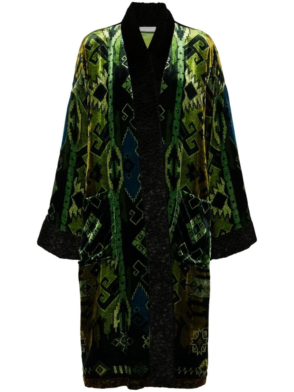 Shop Pierre-louis Mascia Kanada Kimono In Multi