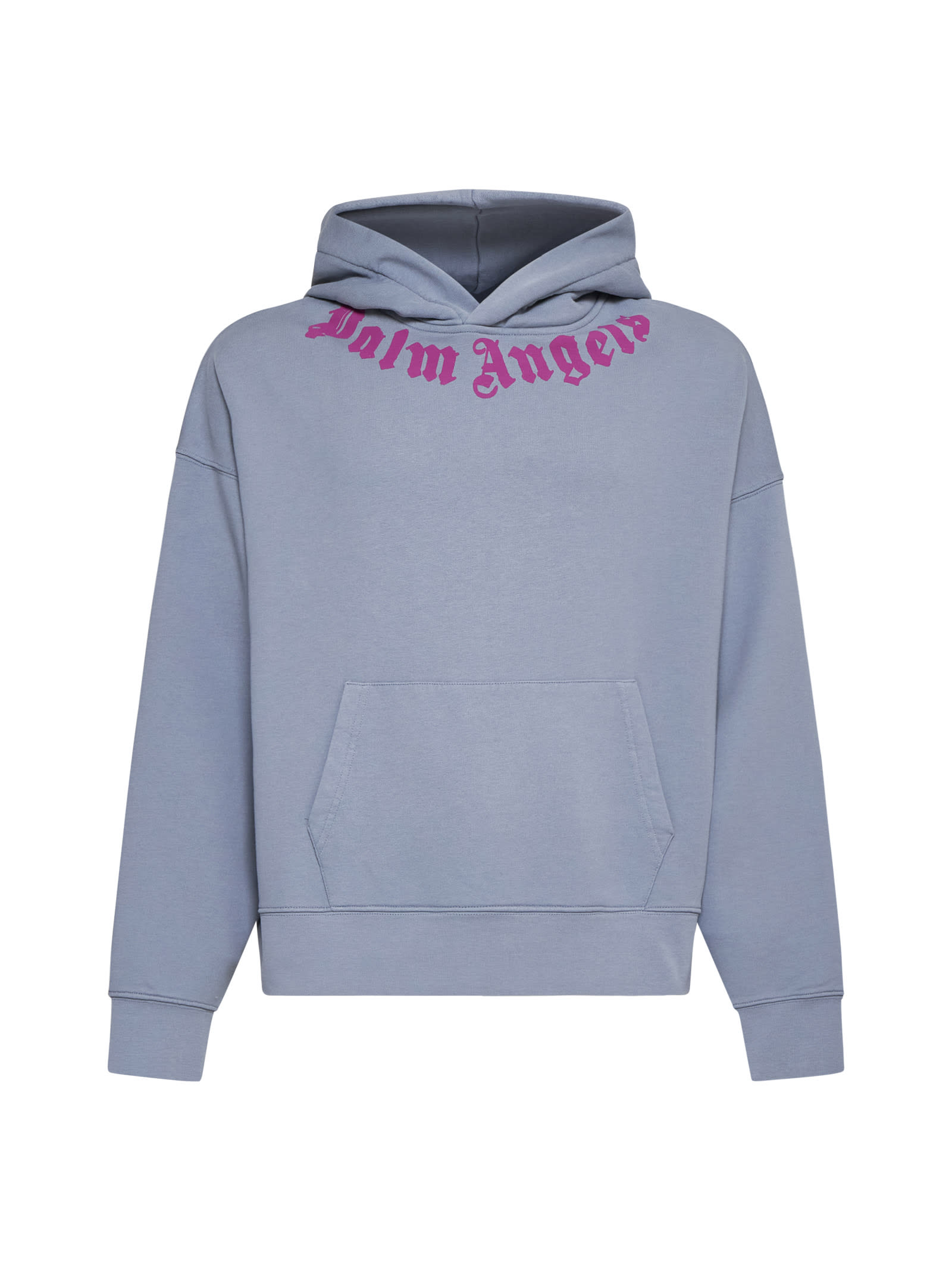 Shop Palm Angels Sweater In Light Grey Fuchsia