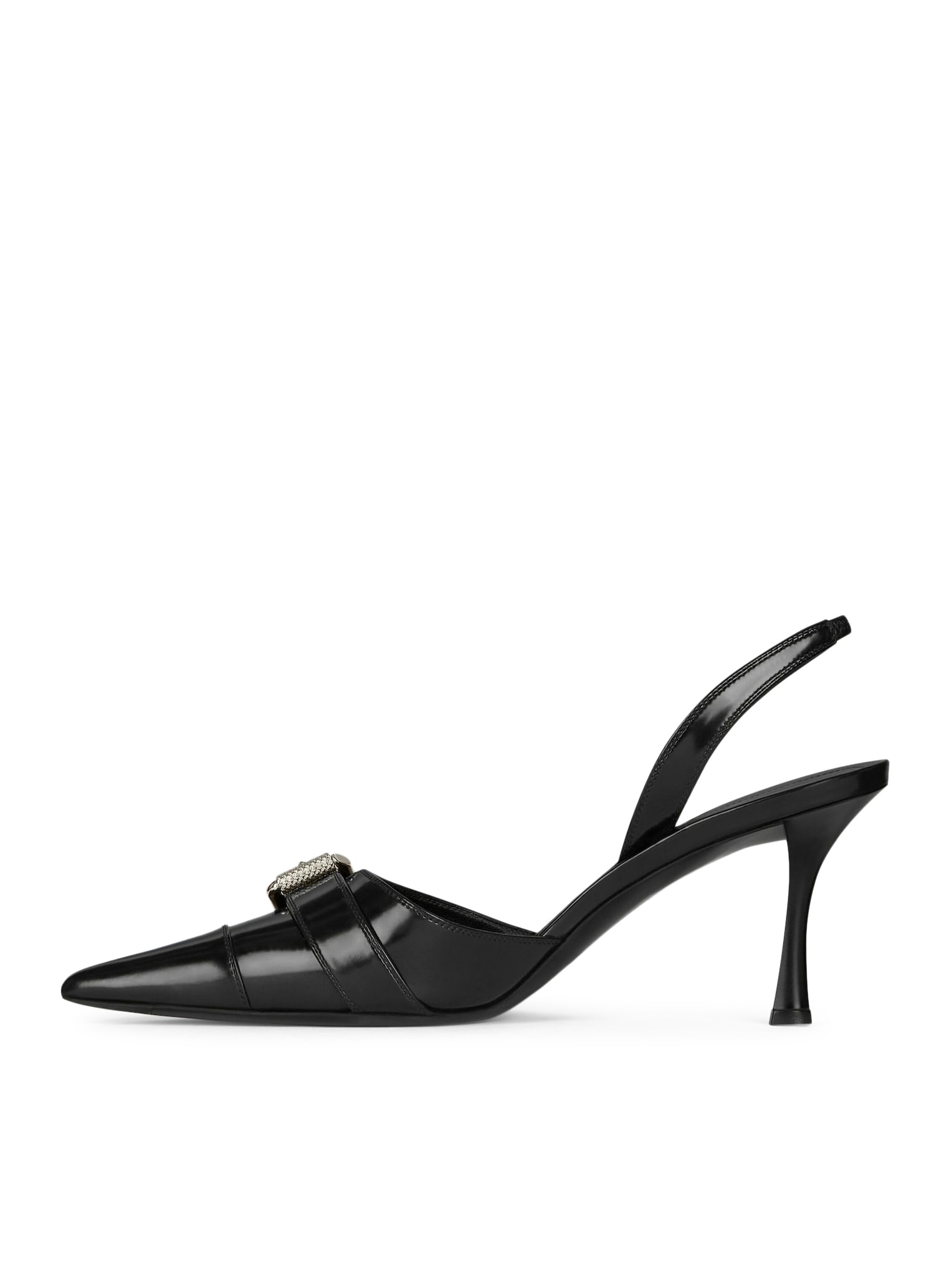 Shop Givenchy Voyou Slingback In Black