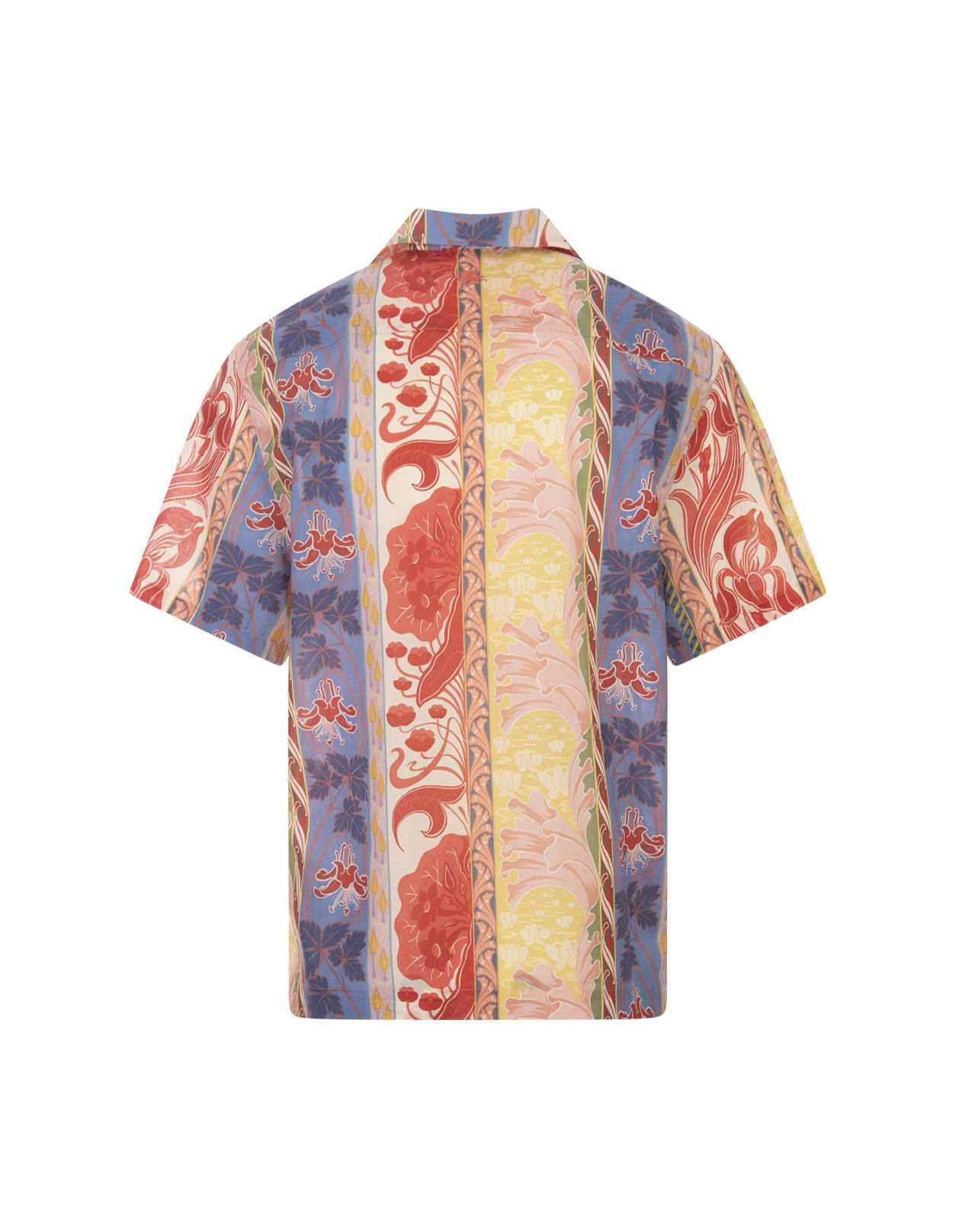 Shop Etro Summer Multicolour Bowling Shirt