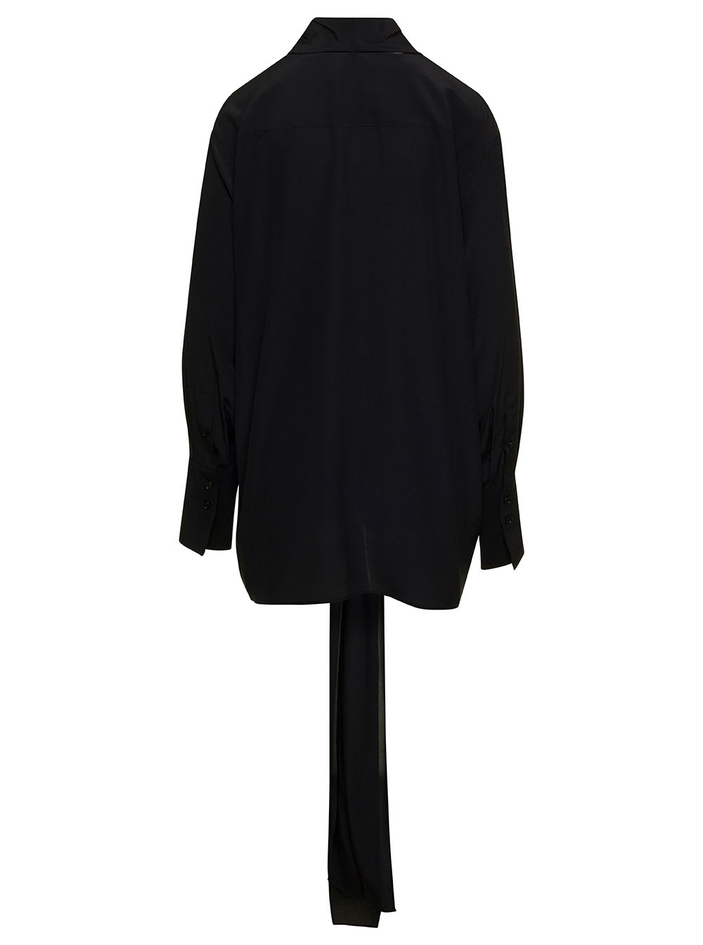 Shop Givenchy V Lavalier Blouse In Nero