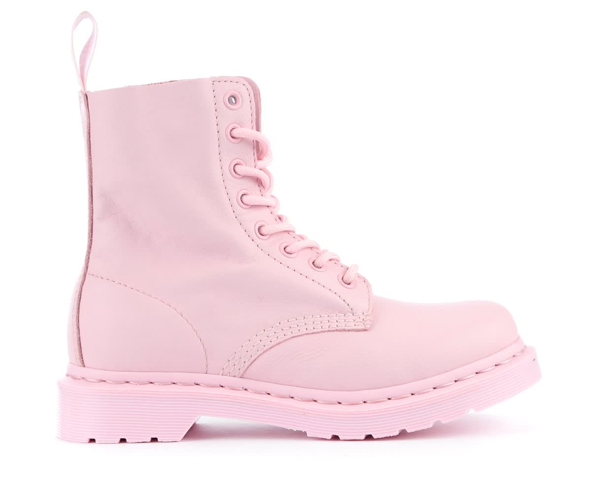 Dr. Martens 1460 Pascal Virginia Combat Boot In Pink Leather