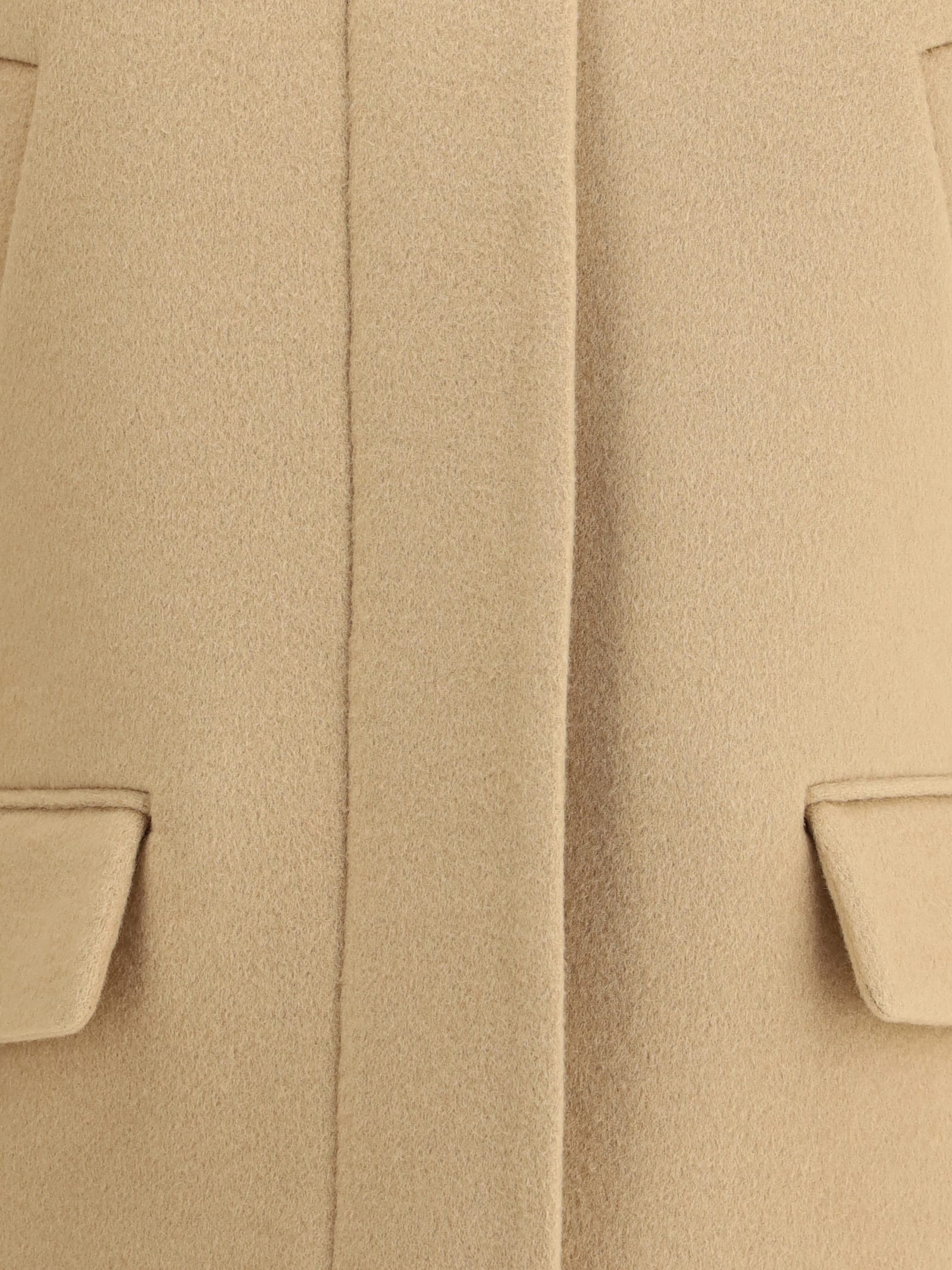 Gucci Zipped Wool Caban In Black