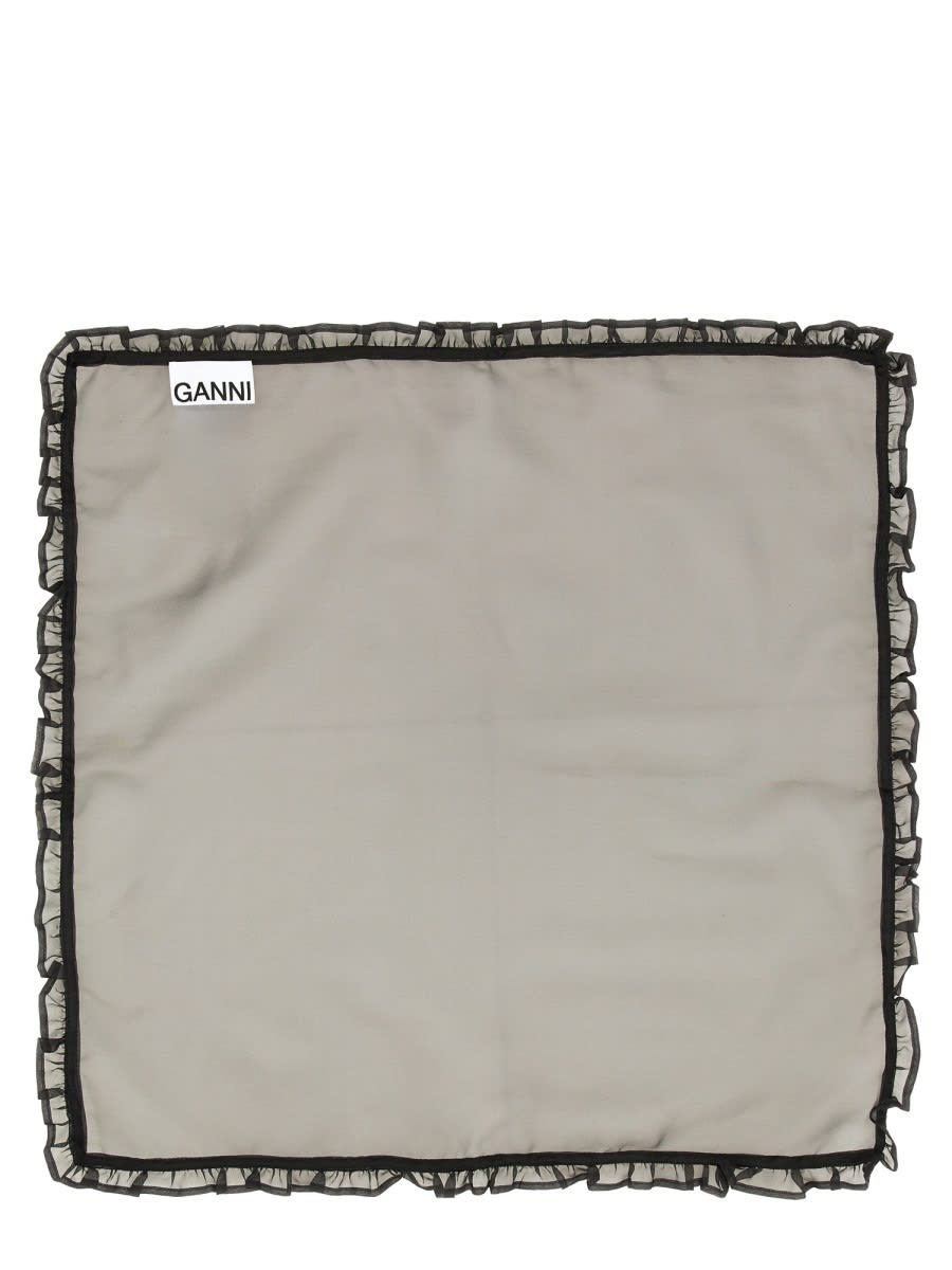 Ganni Women Scarf With Ruffle