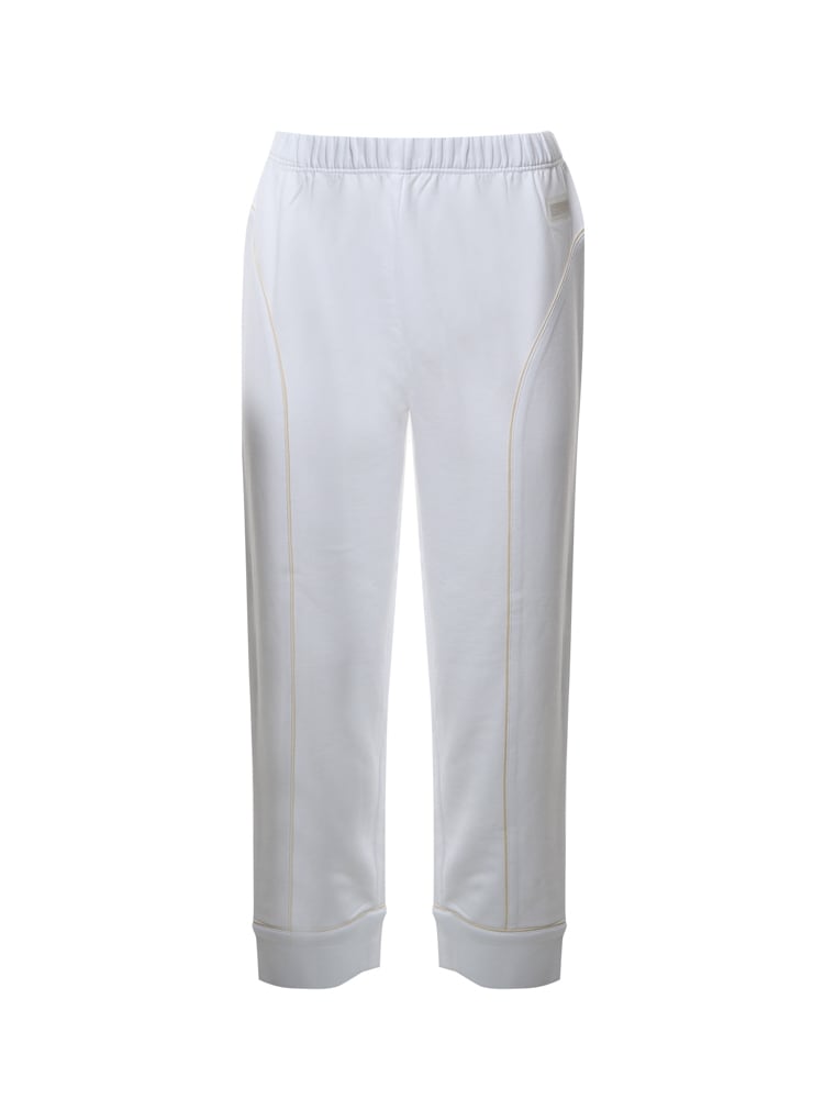 Shop Stella Mccartney Elasticated-waist Zip-up Track Pants In Pure White