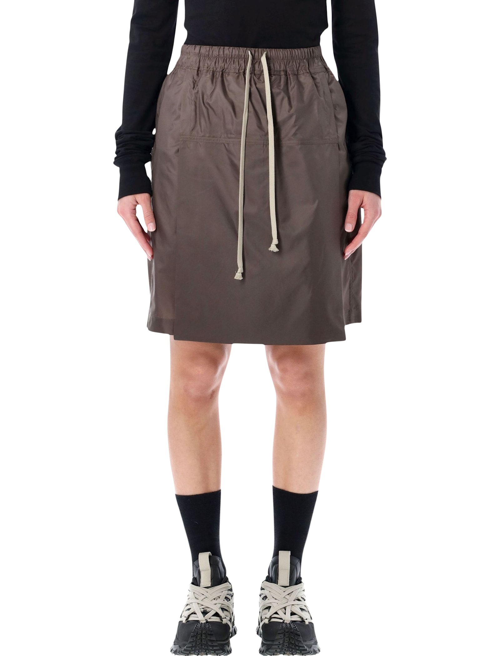 Moncler Genius Moncler + Rick Owens Kilt Shorts In Brown