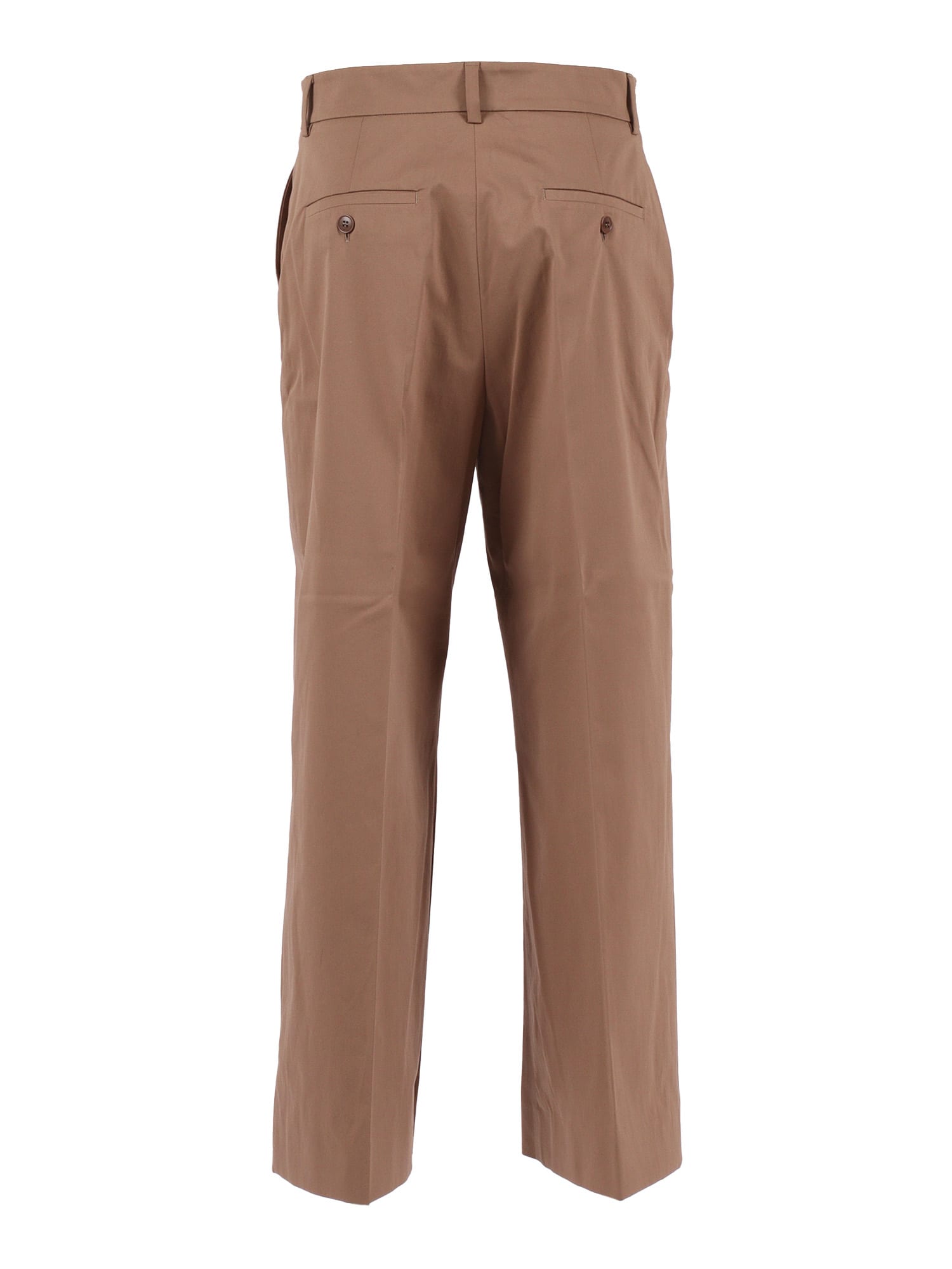 Weekend Max Mara Urial Cropped Trousers In Brown