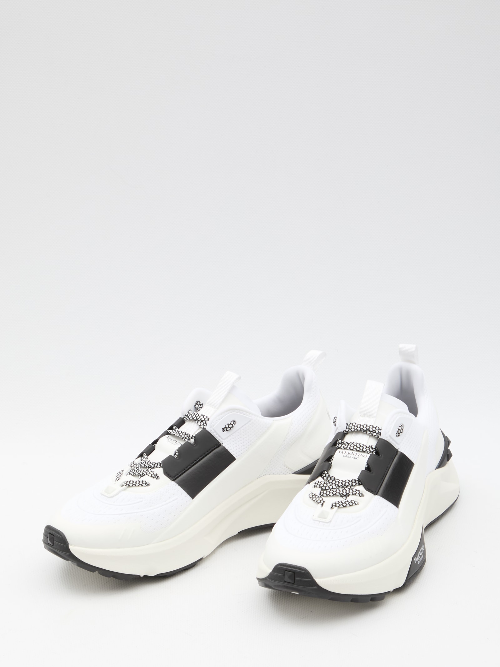 Shop Valentino Low Top True Act Sneakers In White