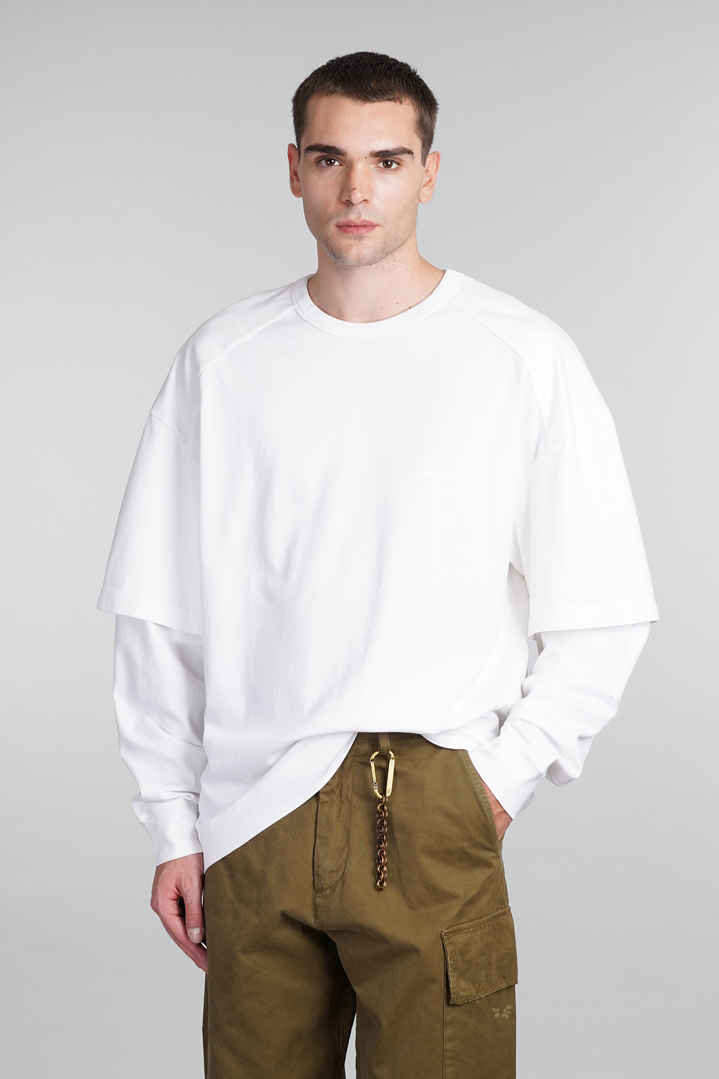 Shop Darkpark Theo T-shirt In White Cotton