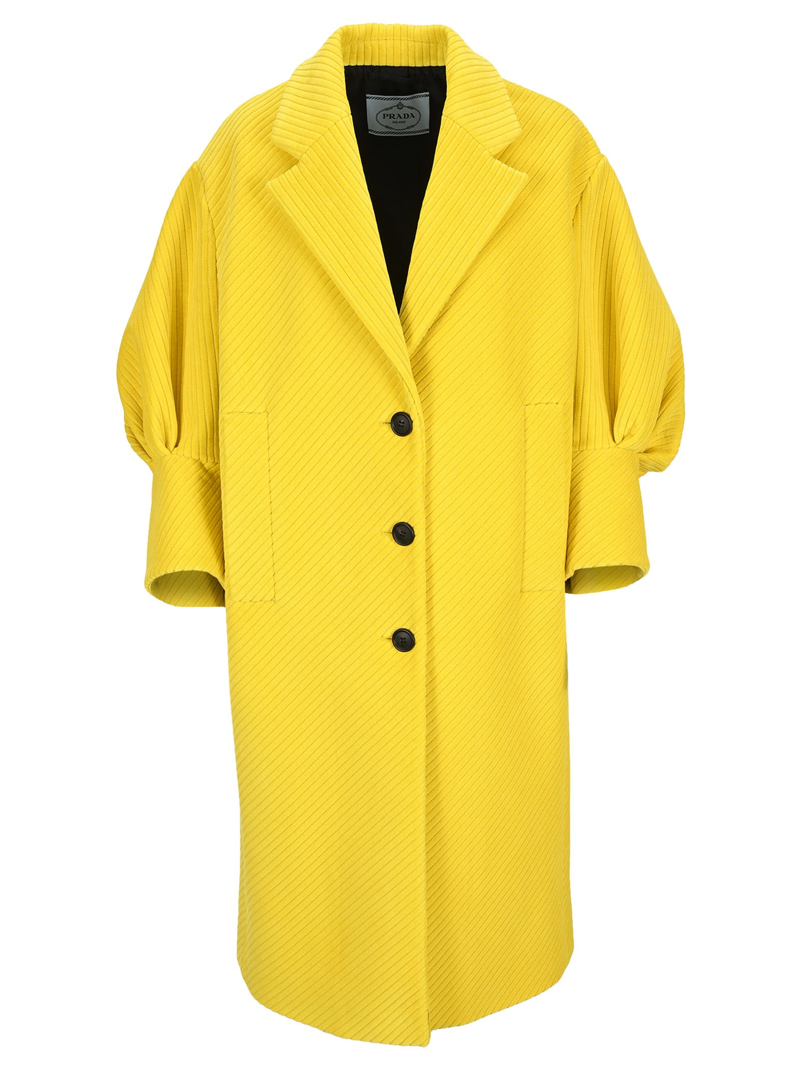 Prada Oversize Yellow Coat