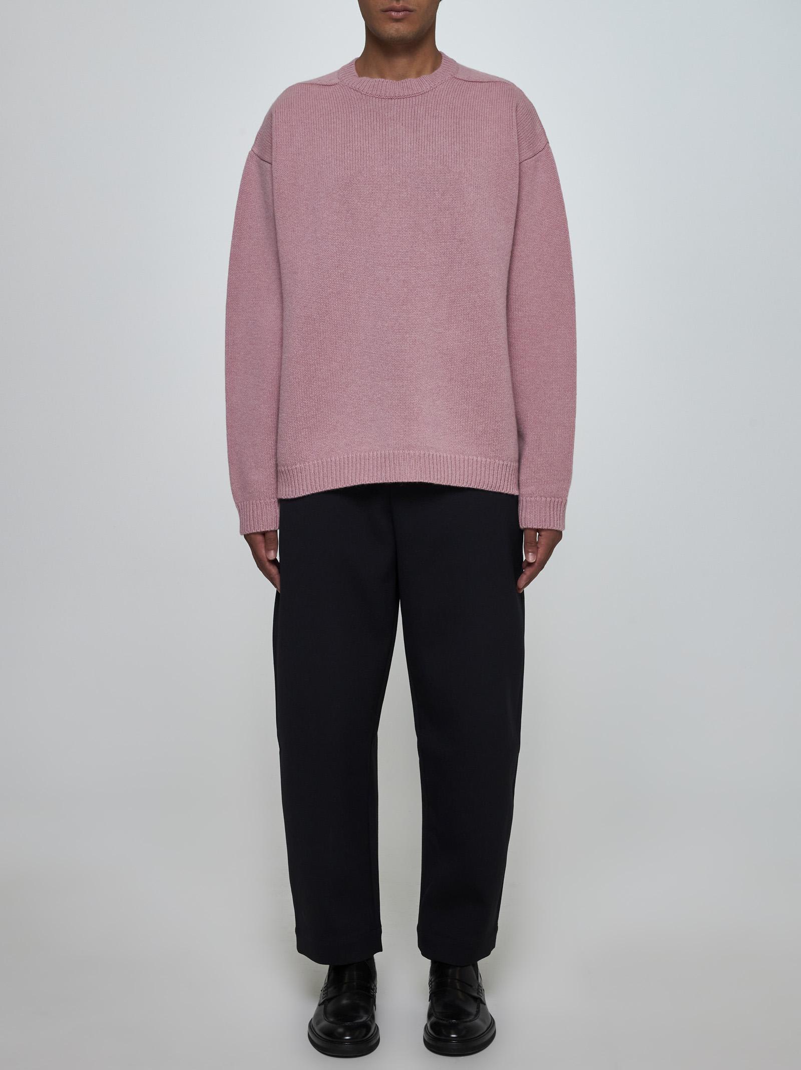 Shop Studio Nicholson Hemyl Lambswool Sweater In Pink