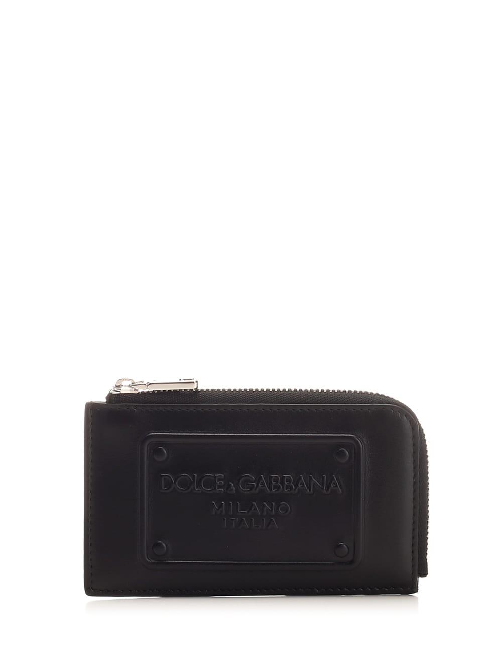 Shop Dolce & Gabbana Zipped Card Holder In Black