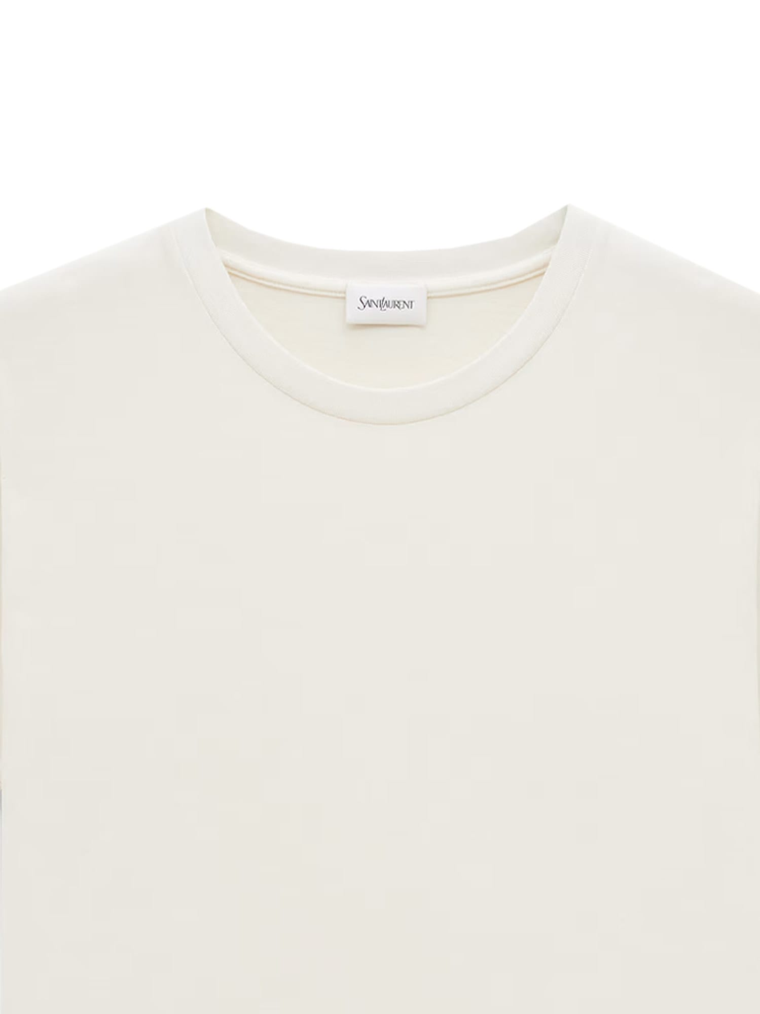 Shop Saint Laurent T-shirt In White