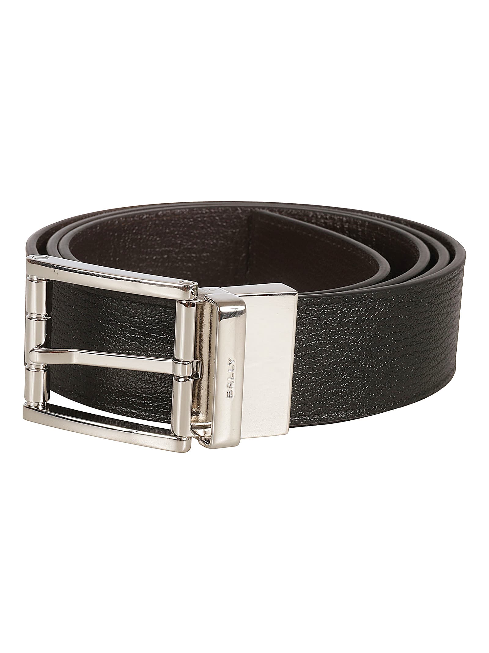 Shop Bally Classic Rectangle Belt In Black