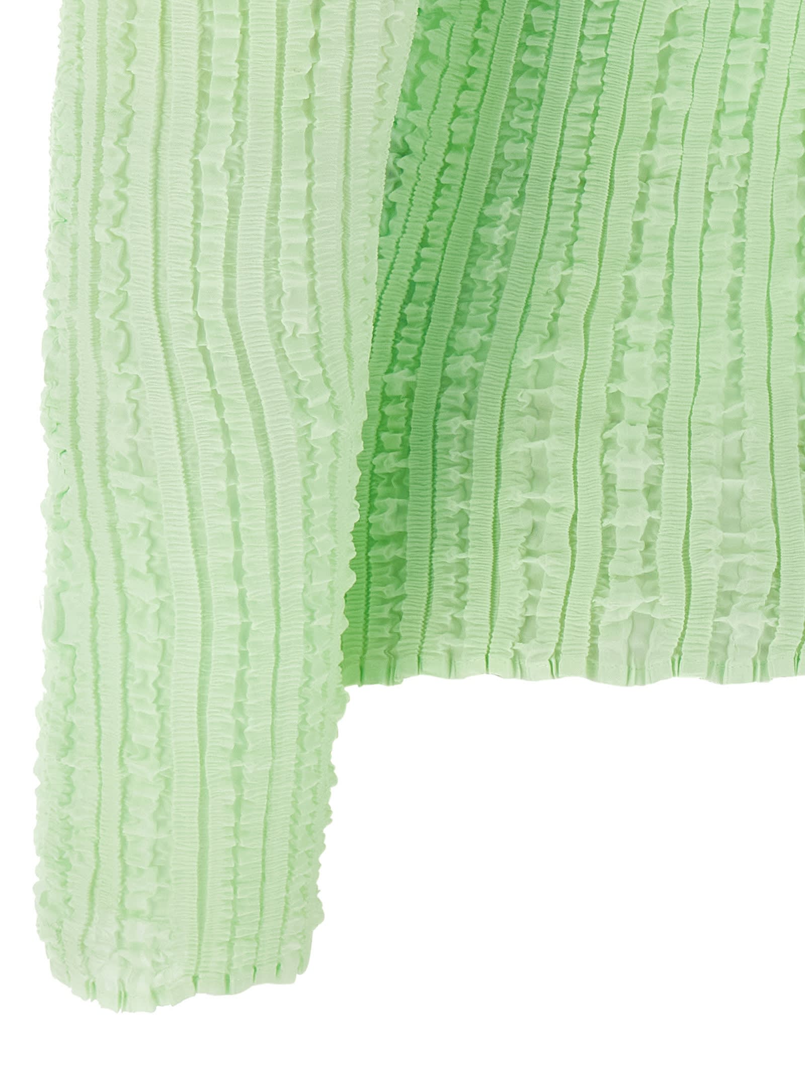 Issey Miyake Jellyfish Pleats Sweater In Green
