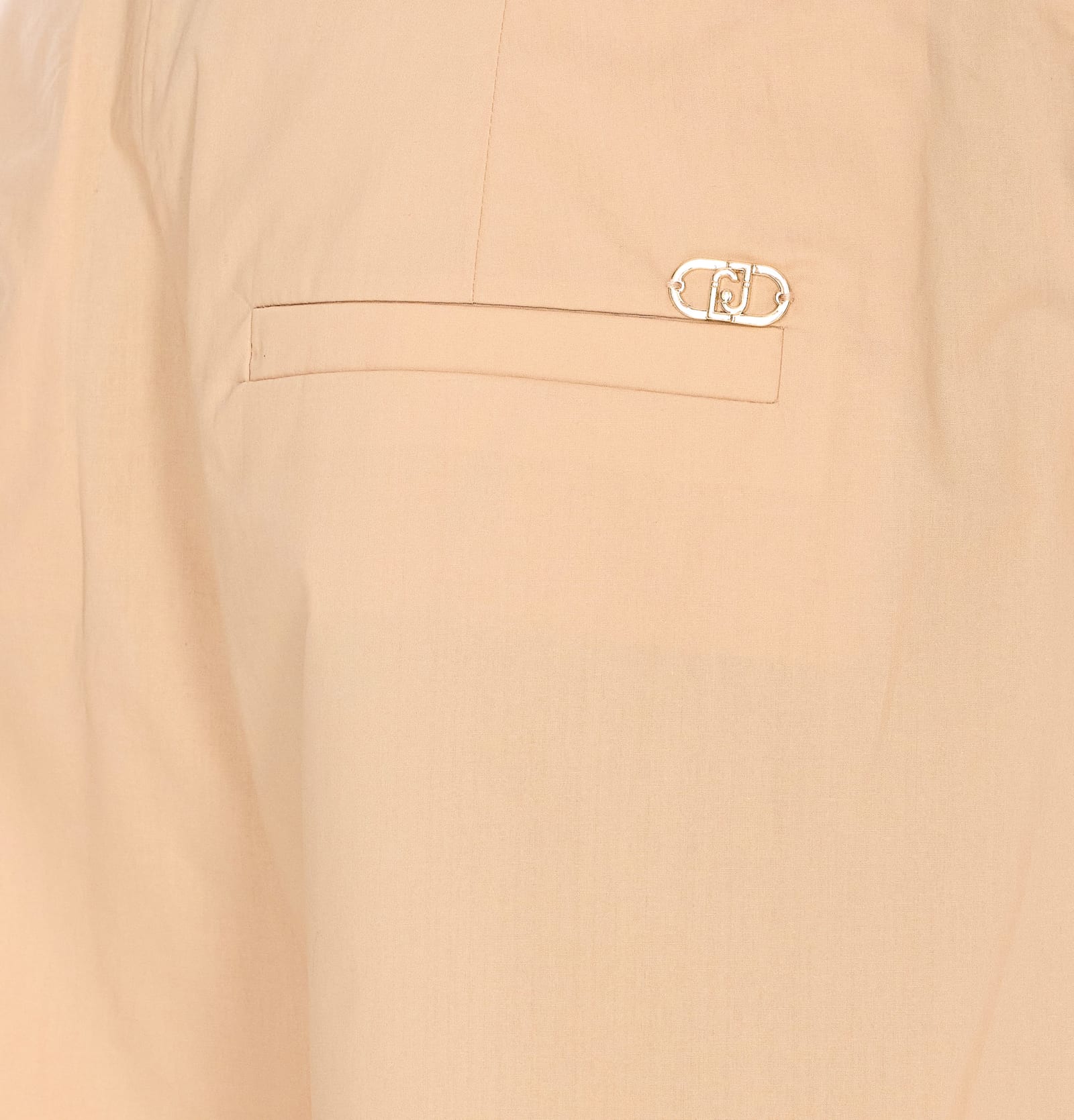 Liu •jo Belted Utility Shorts In Beige
