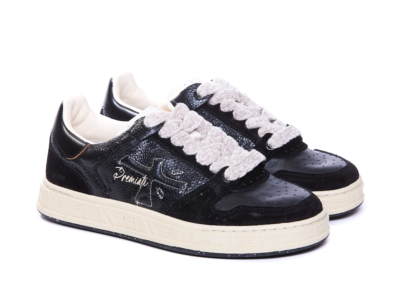 Shop Premiata Quinnd 6950 Sneakers In Black