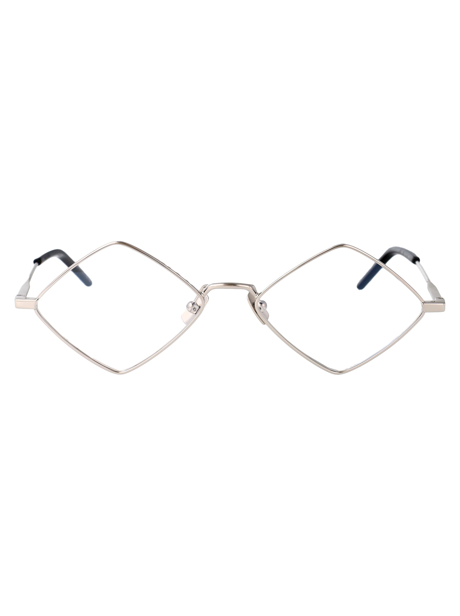 Saint Laurent Sl 302 Lisa Opt Glasses In Silver-silver-transparent