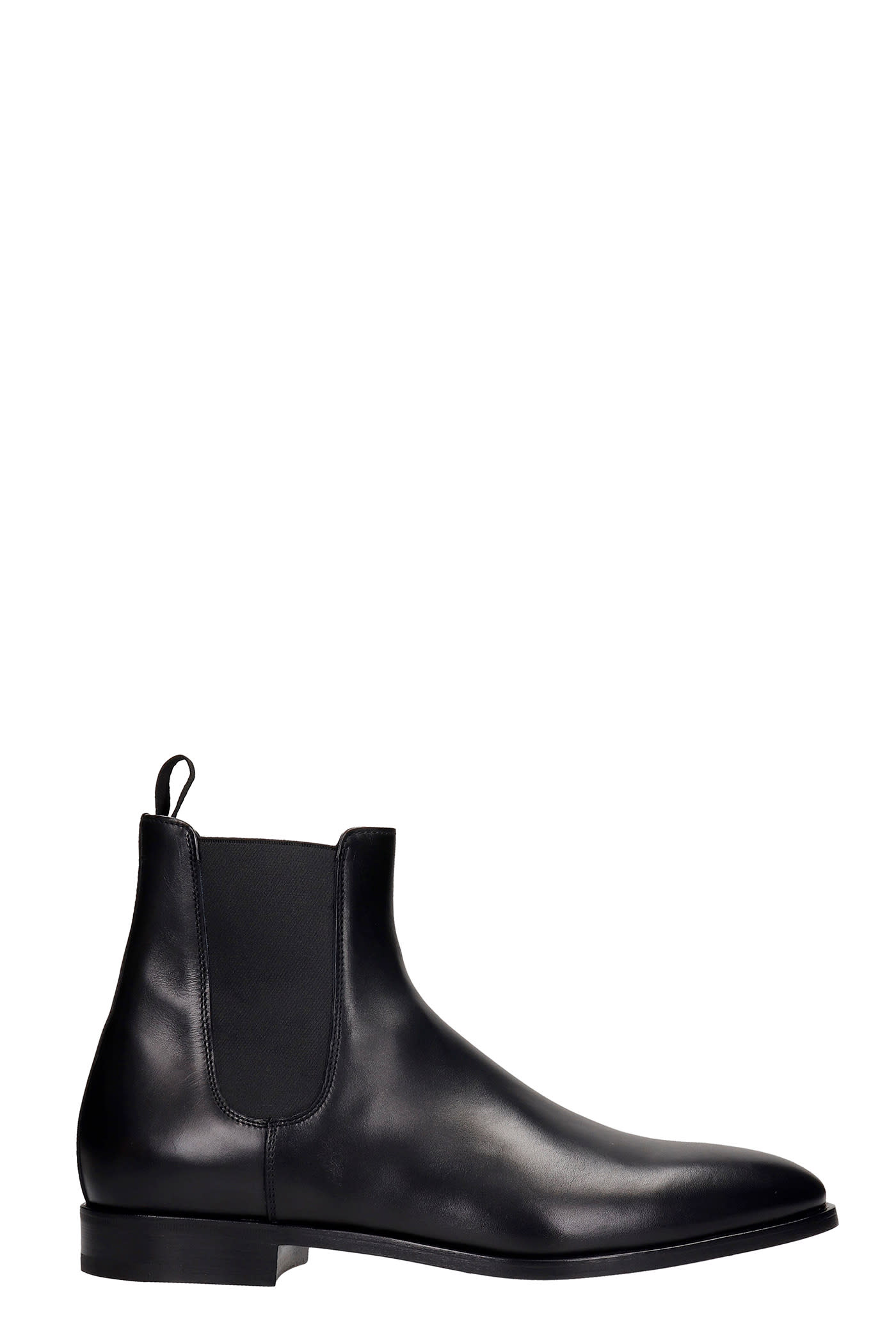 Premiata Low Heels Ankle Boots In Black Leather