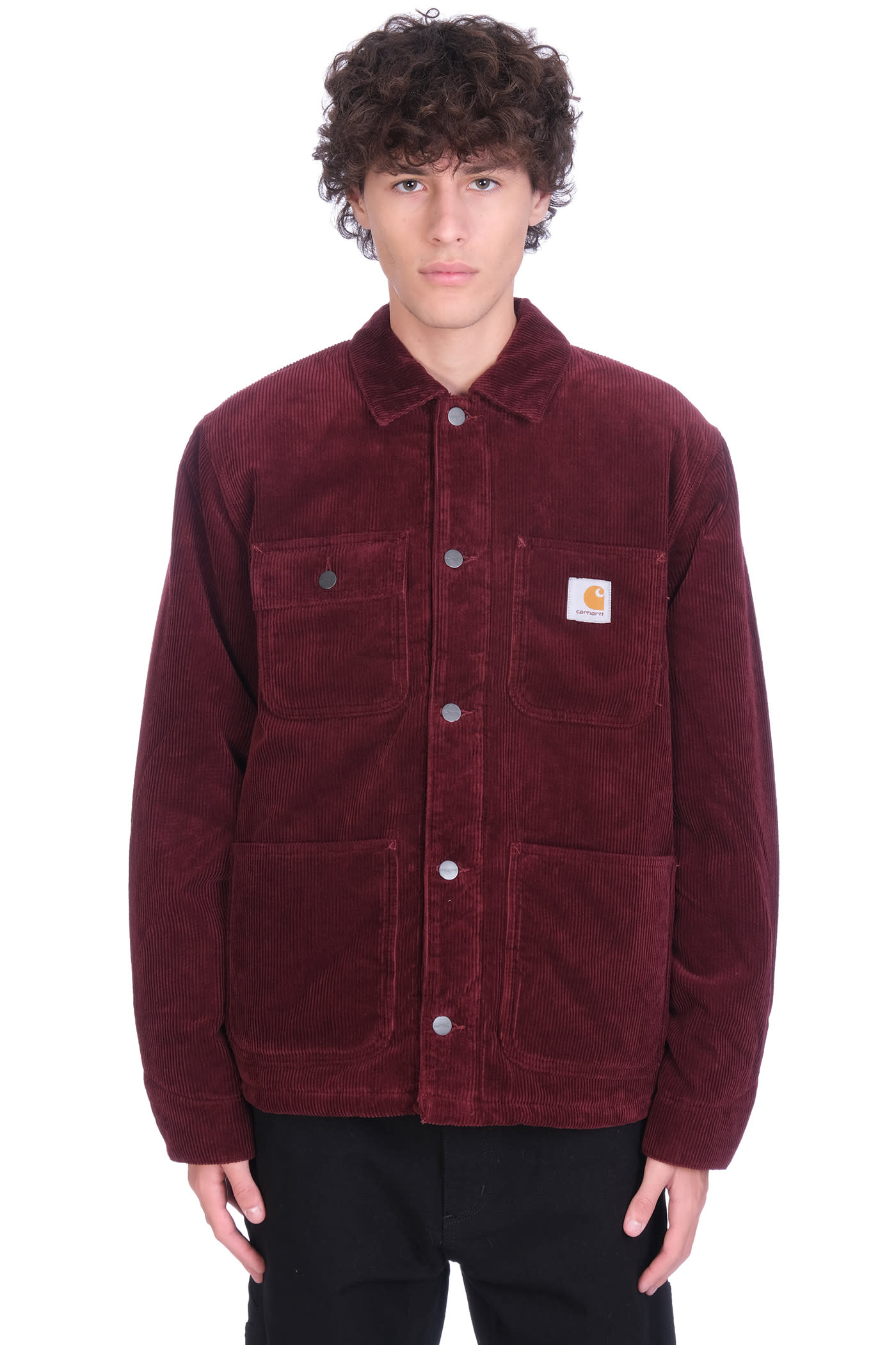 burgundy carhartt jacket