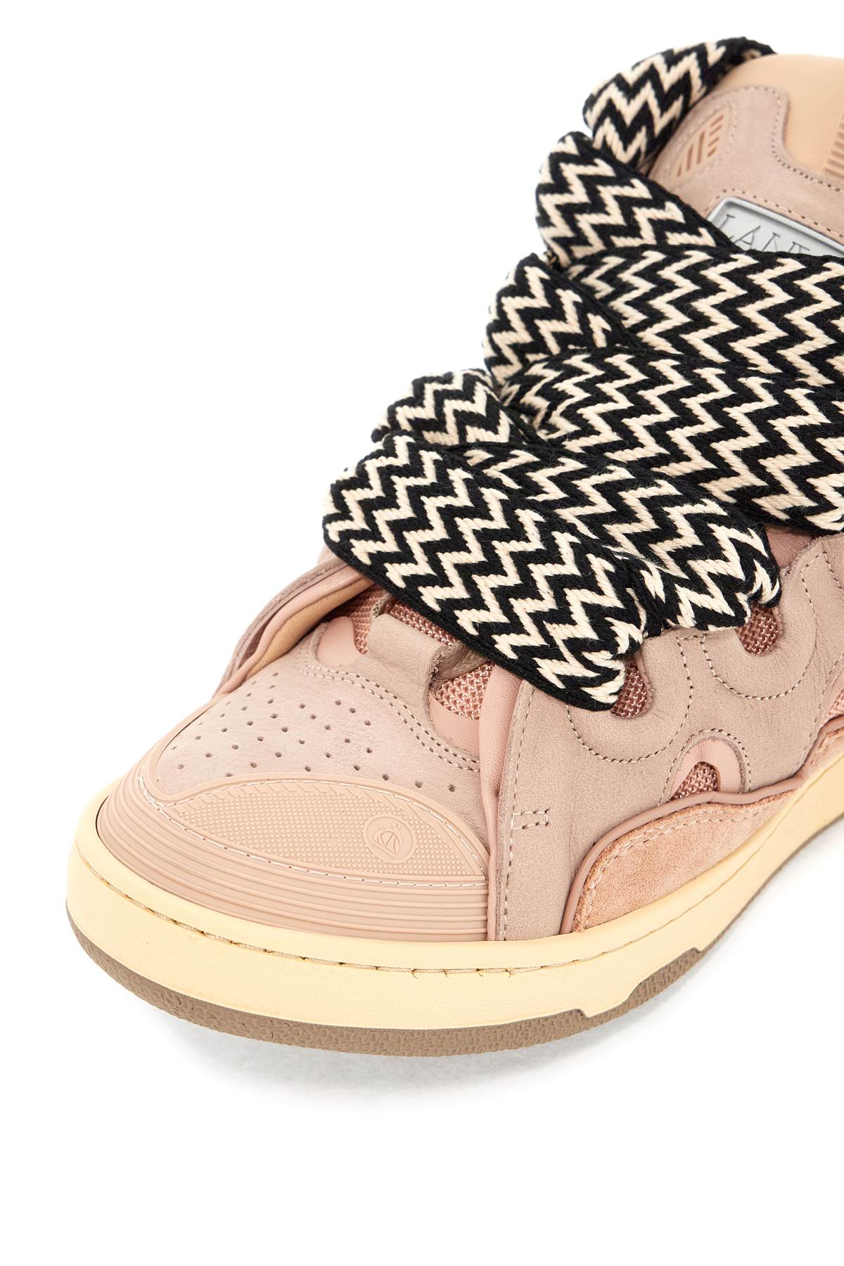 Shop Lanvin Curb Sneakers In Pale Pink (pink)