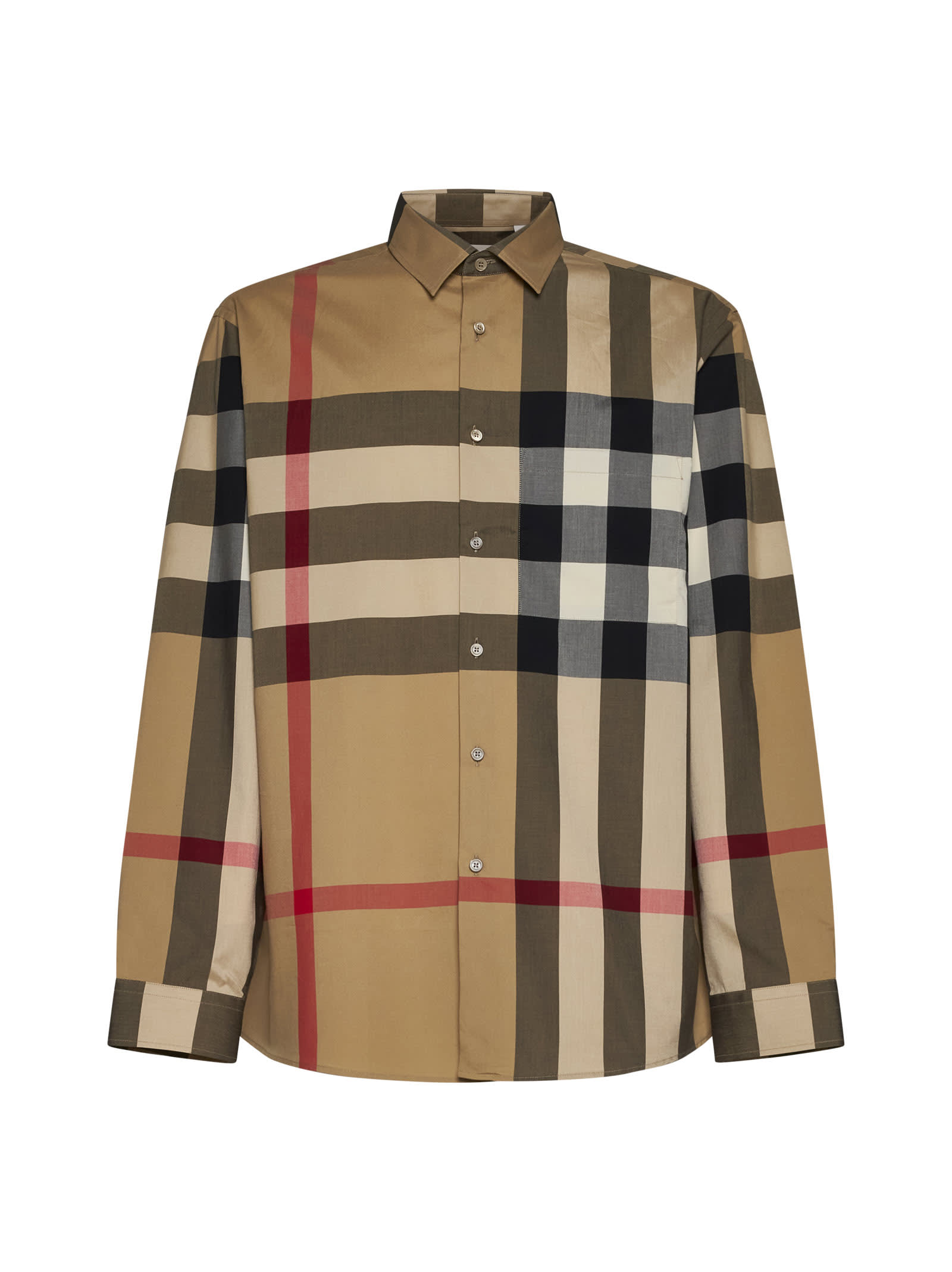 Shop Burberry Shirt In Beige