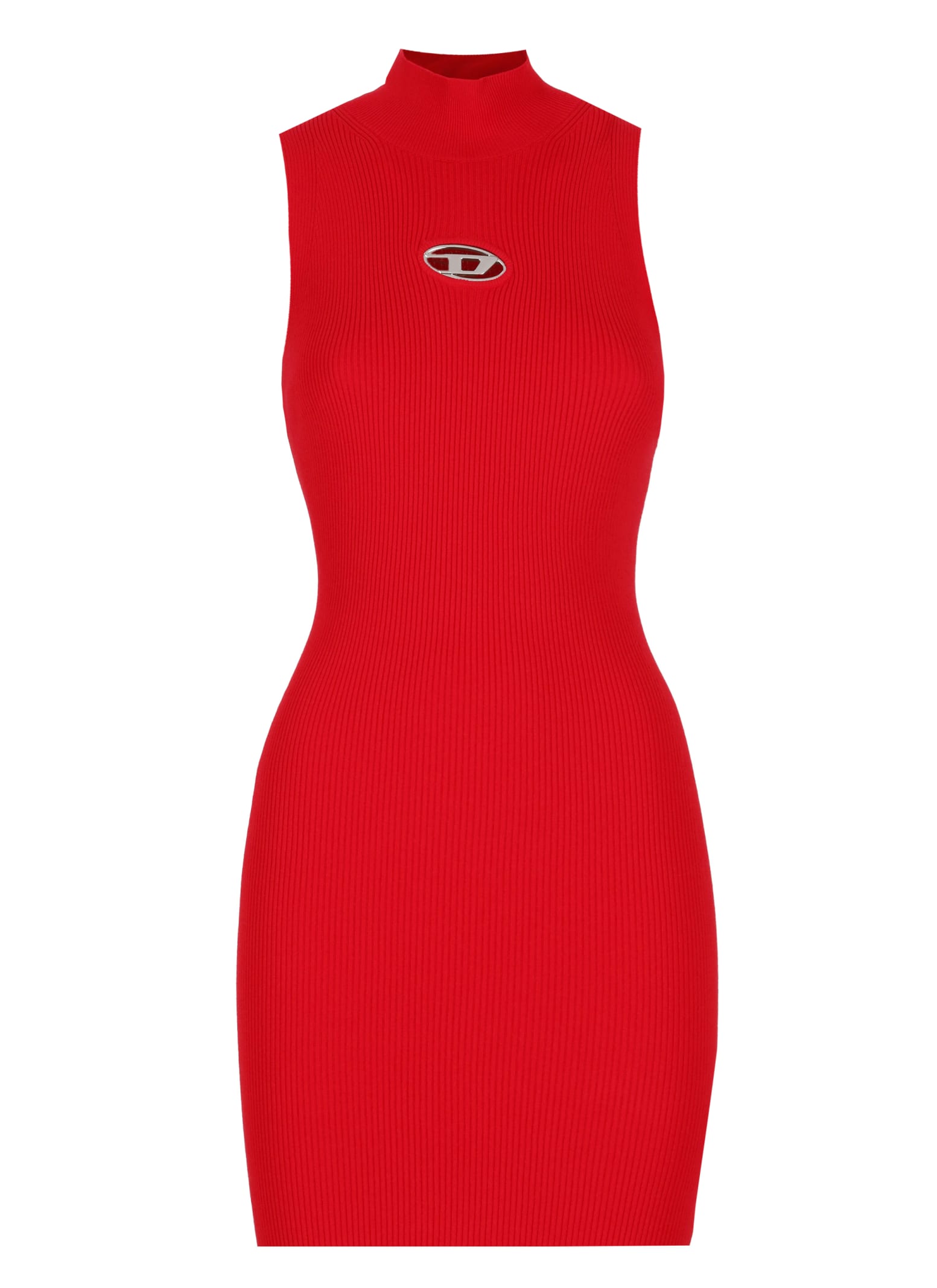 Shop Diesel Onervax Dress In Red