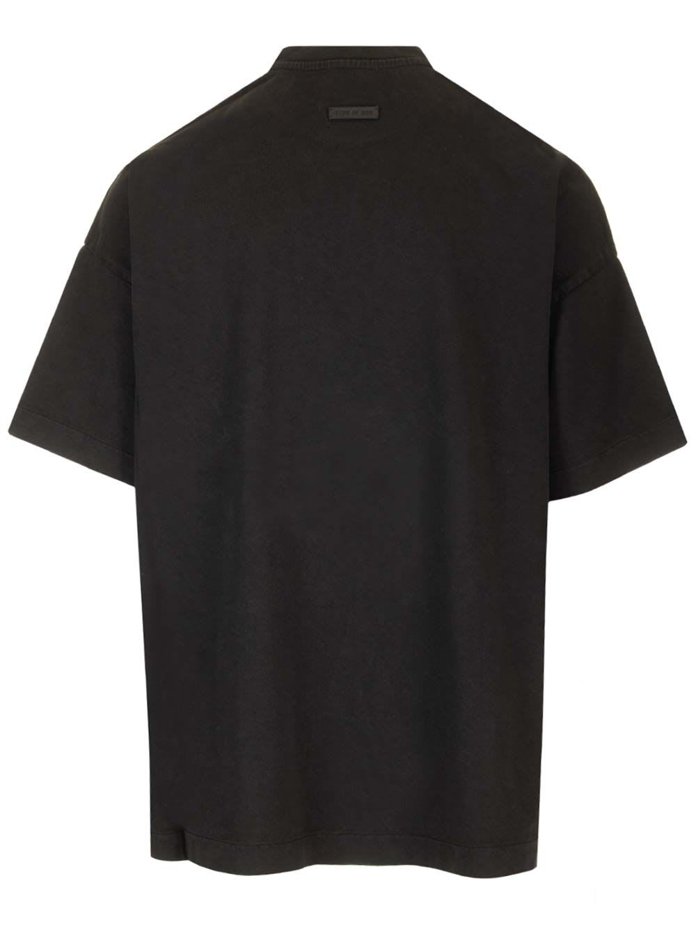 Shop Fear Of God T-shirt In Black