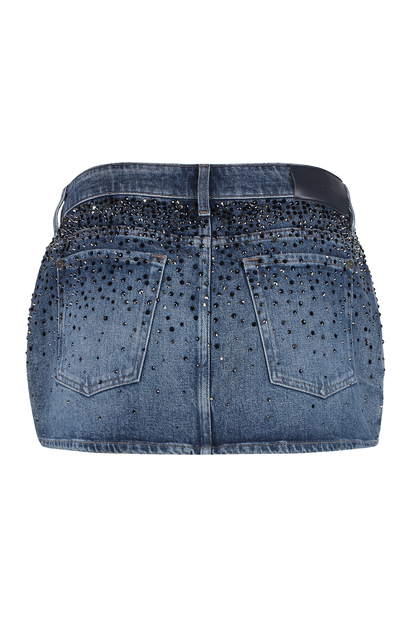 7 For All Mankind Elena Denim Mini Skirt