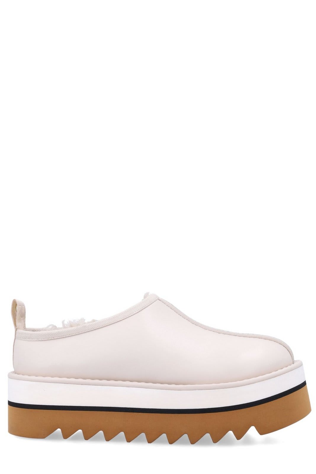 Shop Stella Mccartney Sneak-elyse Platform Shoes In Beige