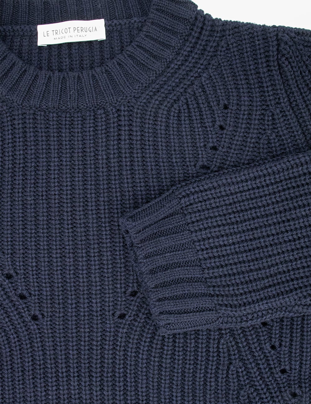 Shop Le Tricot Perugia Jumper In Dark Blue