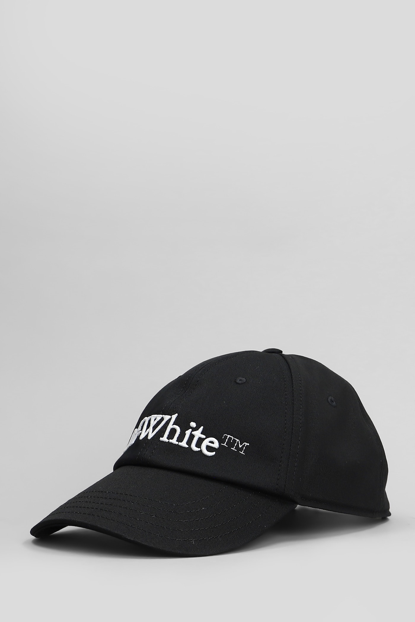 Off-white Hats In Black Cotton In Black