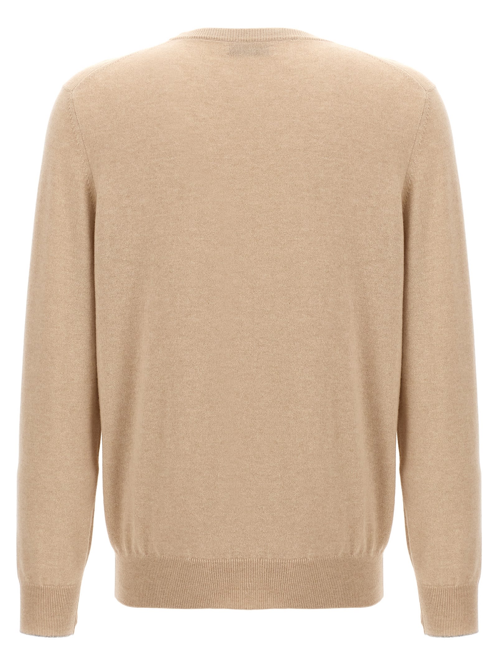 Shop Brunello Cucinelli Cashmere Sweater In Beige