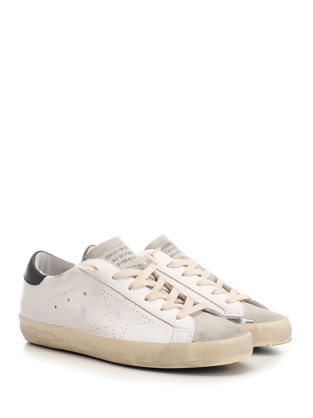 Golden Goose Superstar Sneakers In White/ice/black
